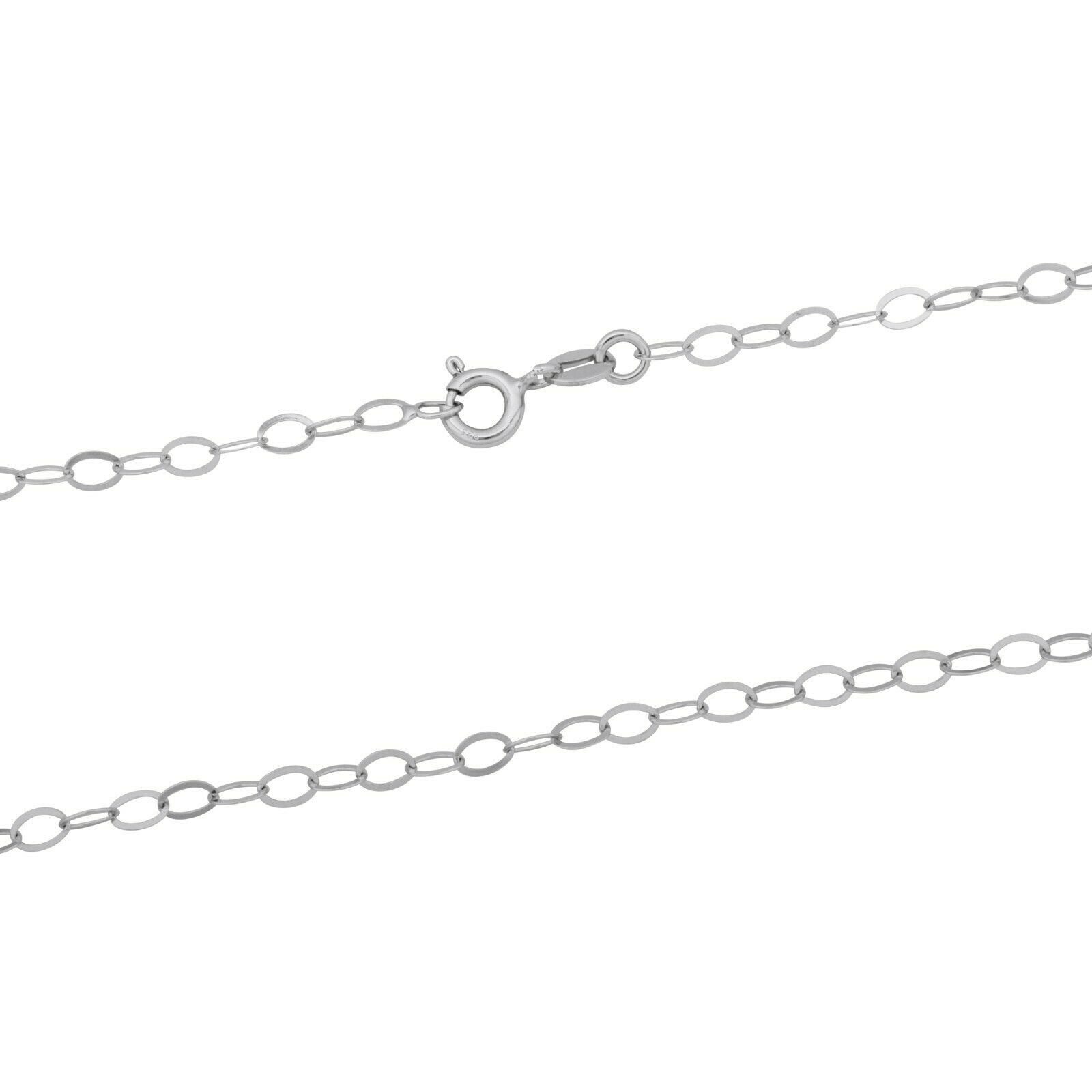 Tony Fein Silberkette Schlaufenkette 3mm 925er Silber Rhodiniert Massiv Hochglanzpoliert, Made in Italy für Damen und Herren
