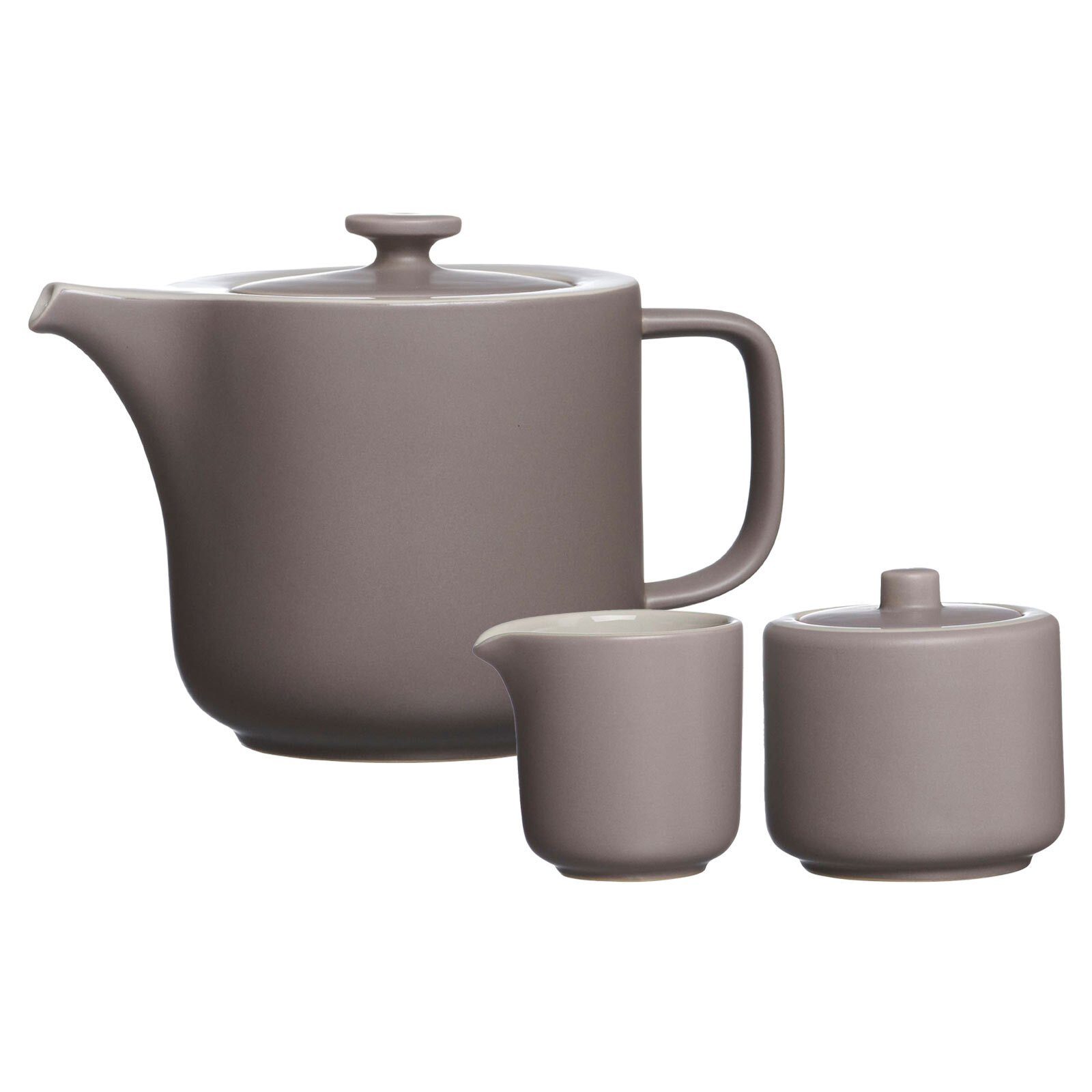 Ritzenhoff & Breker Teekanne Jasper Teezubehör Set, 0 l, (1 Teekanne, 1 Milchkännchen, 1 Zuckerdose, 3-St), Spülmaschinengeeignet