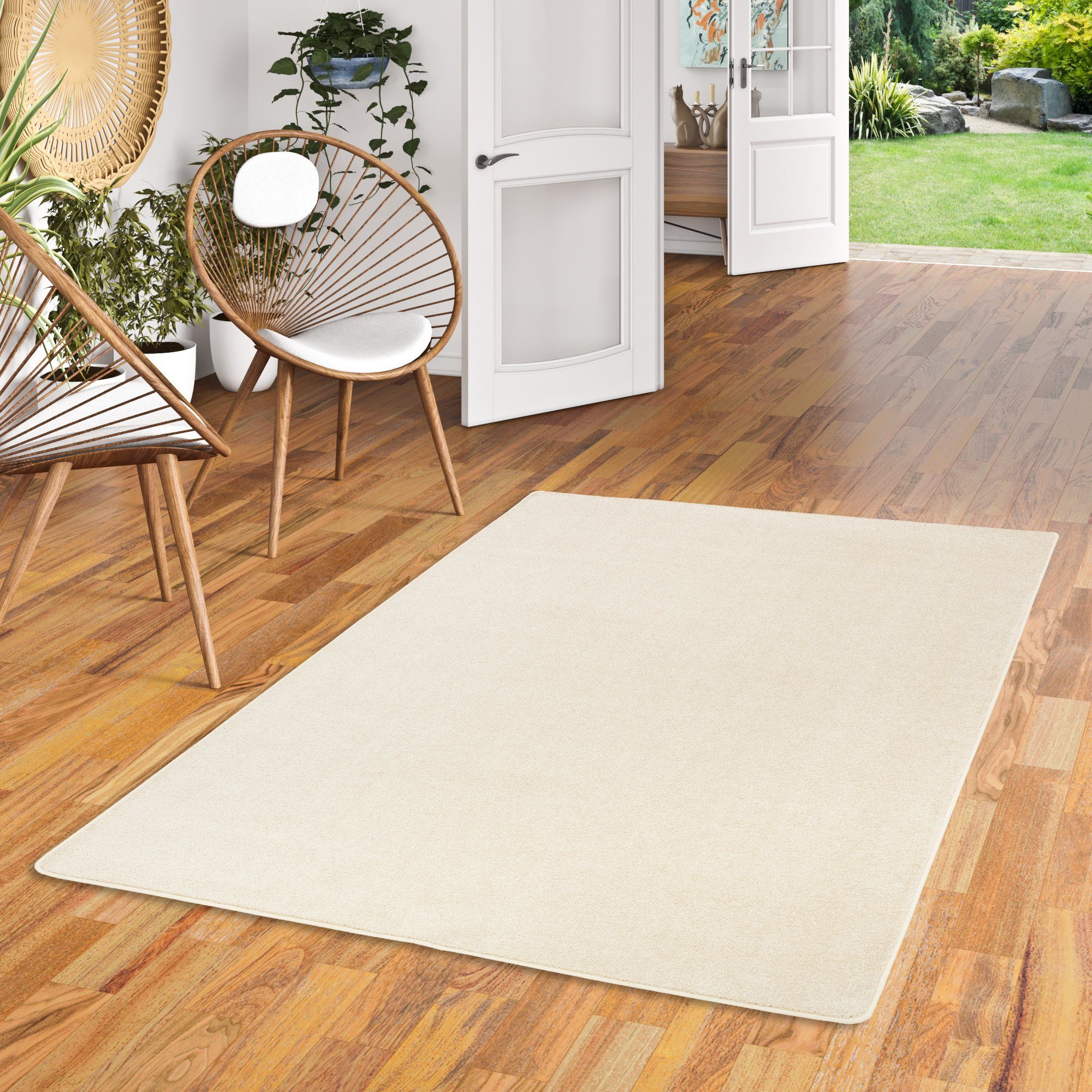 Snapstyle Veloursteppich Hochflor Velours Teppich Luna, günstig online kaufen