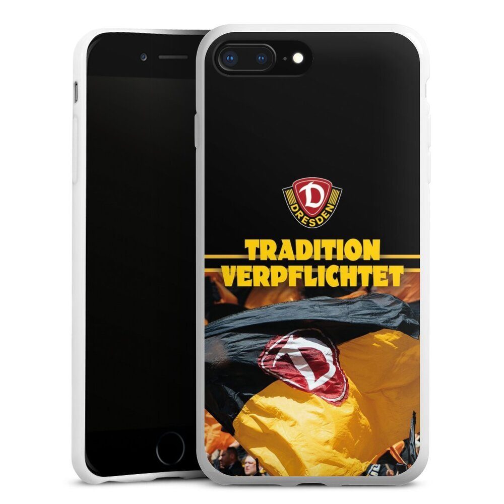 DeinDesign Handyhülle SG Dynamo Dresden Fanartikel SGD Tradition Verpflichtet Dynamo Dresden, Apple iPhone 7 Plus Silikon Hülle Bumper Case Handy Schutzhülle