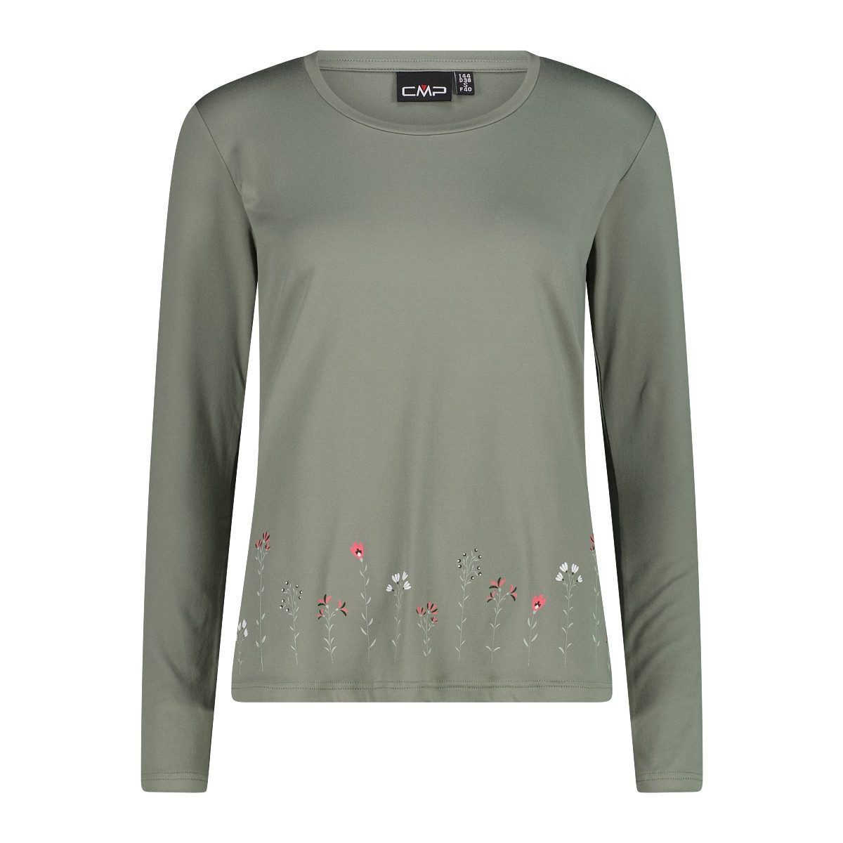 CMP Langarmshirt Damen Langarm Shirt grün