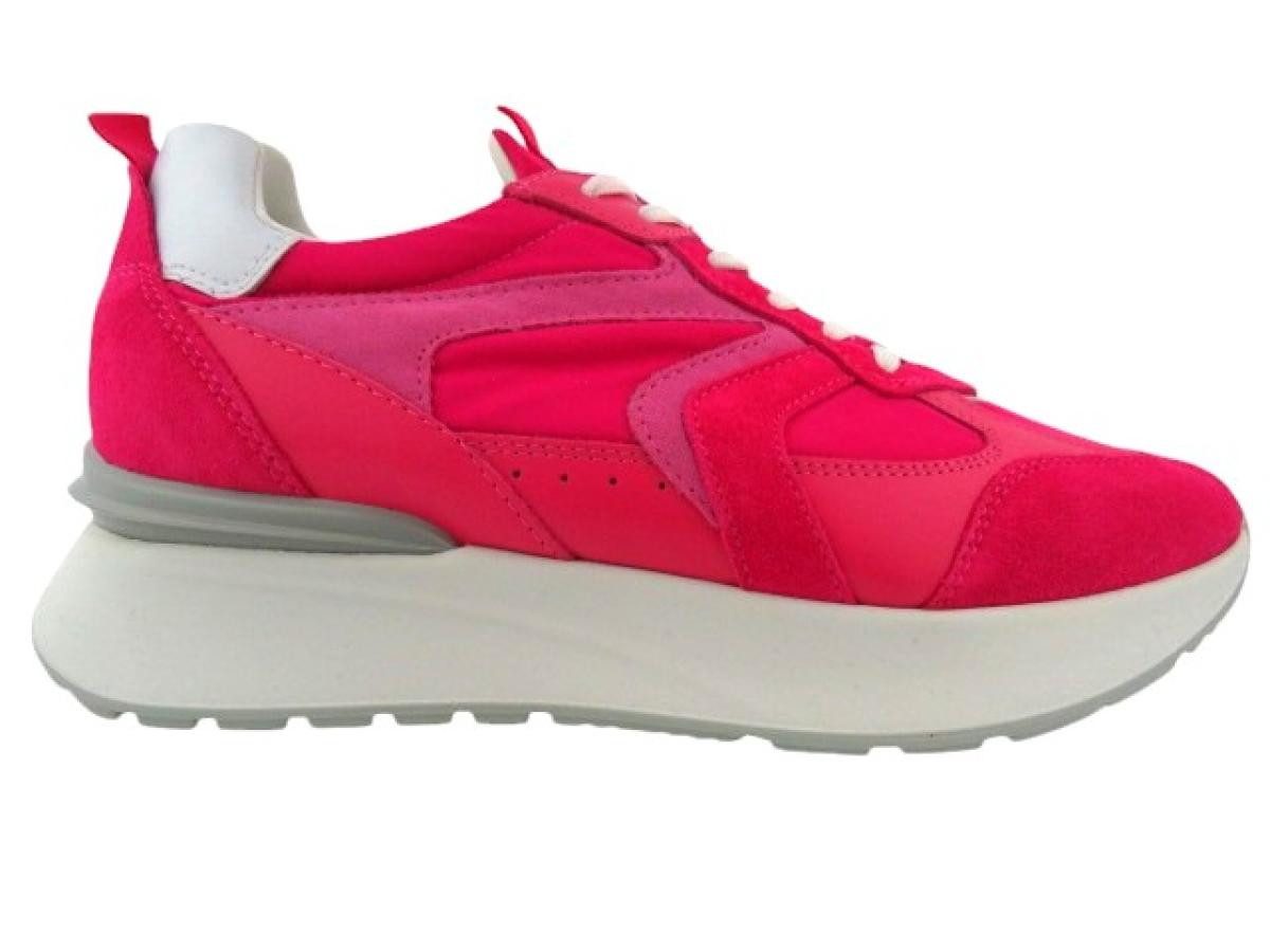 Nero Giardini Velour fuxia Sneaker