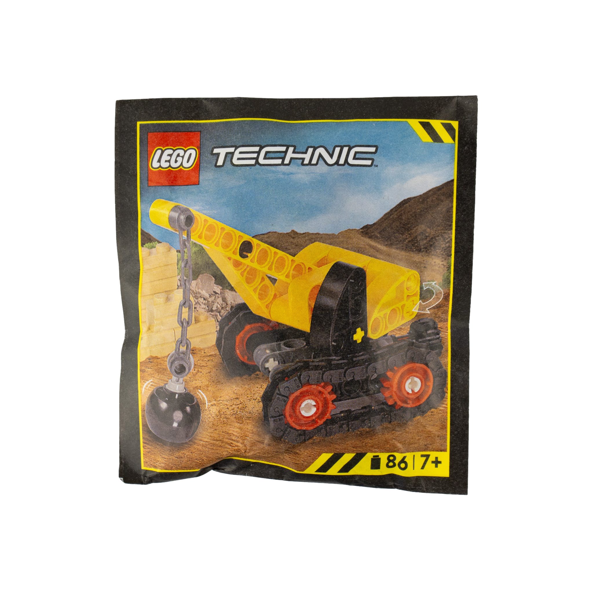 LEGO® Technic Kran mit Abrissbirne Paperbag Teile 86x Spielbausteine
