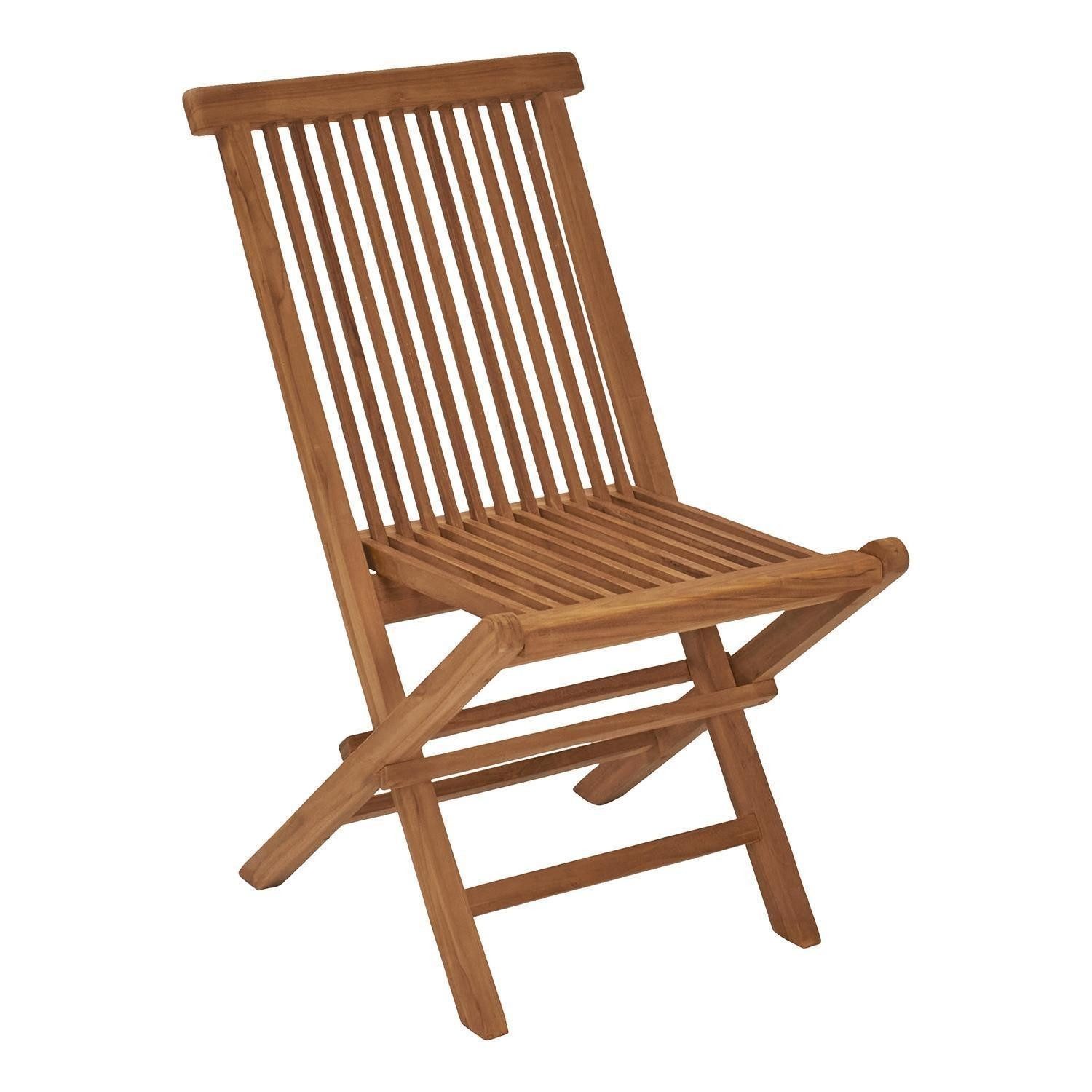 Outdoor Klappstuhl RIVA, Braun, Teakholz massiv, günstig online kaufen