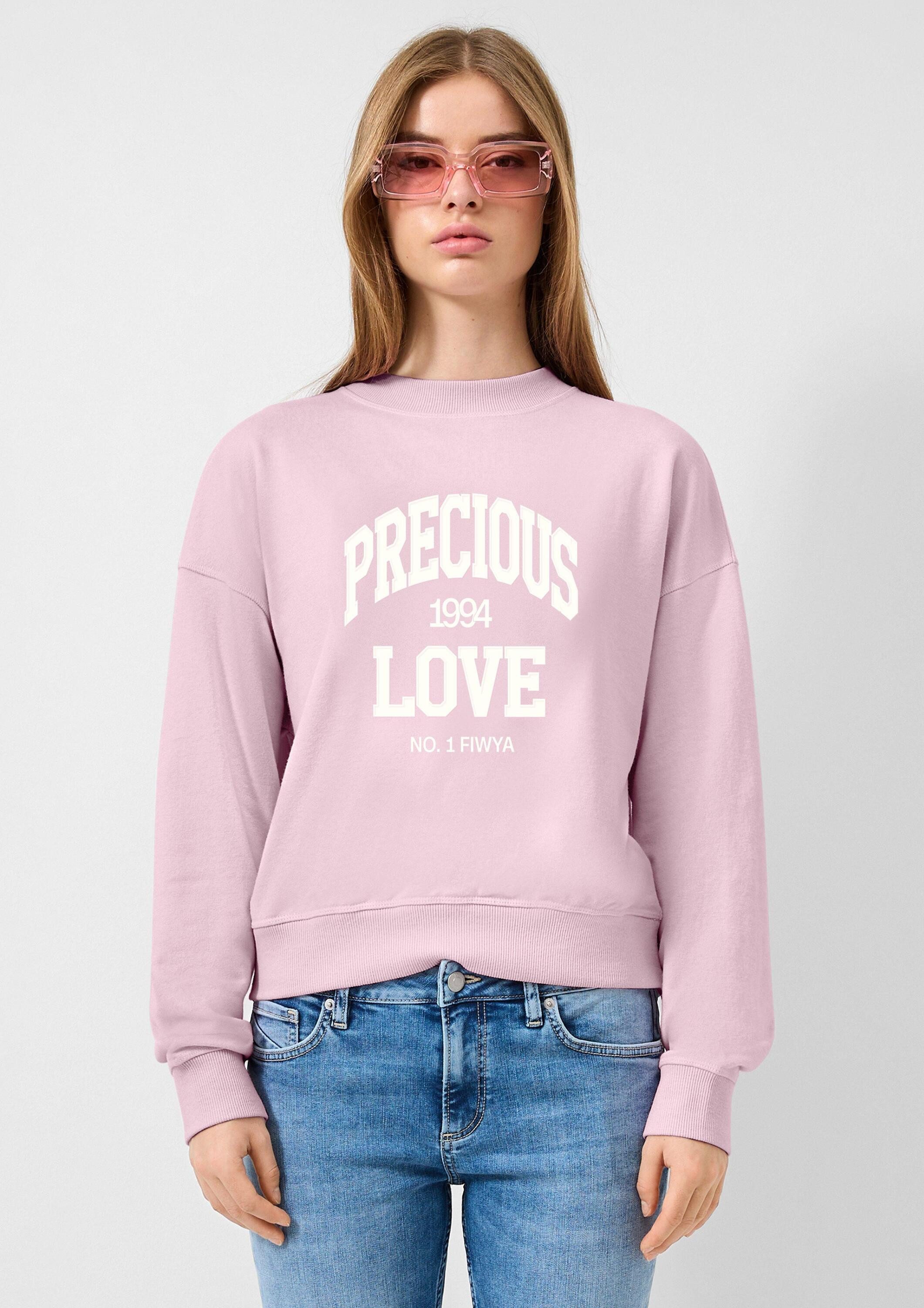 QS Sweatshirt Sweatshirt Sweatshirt mit Print