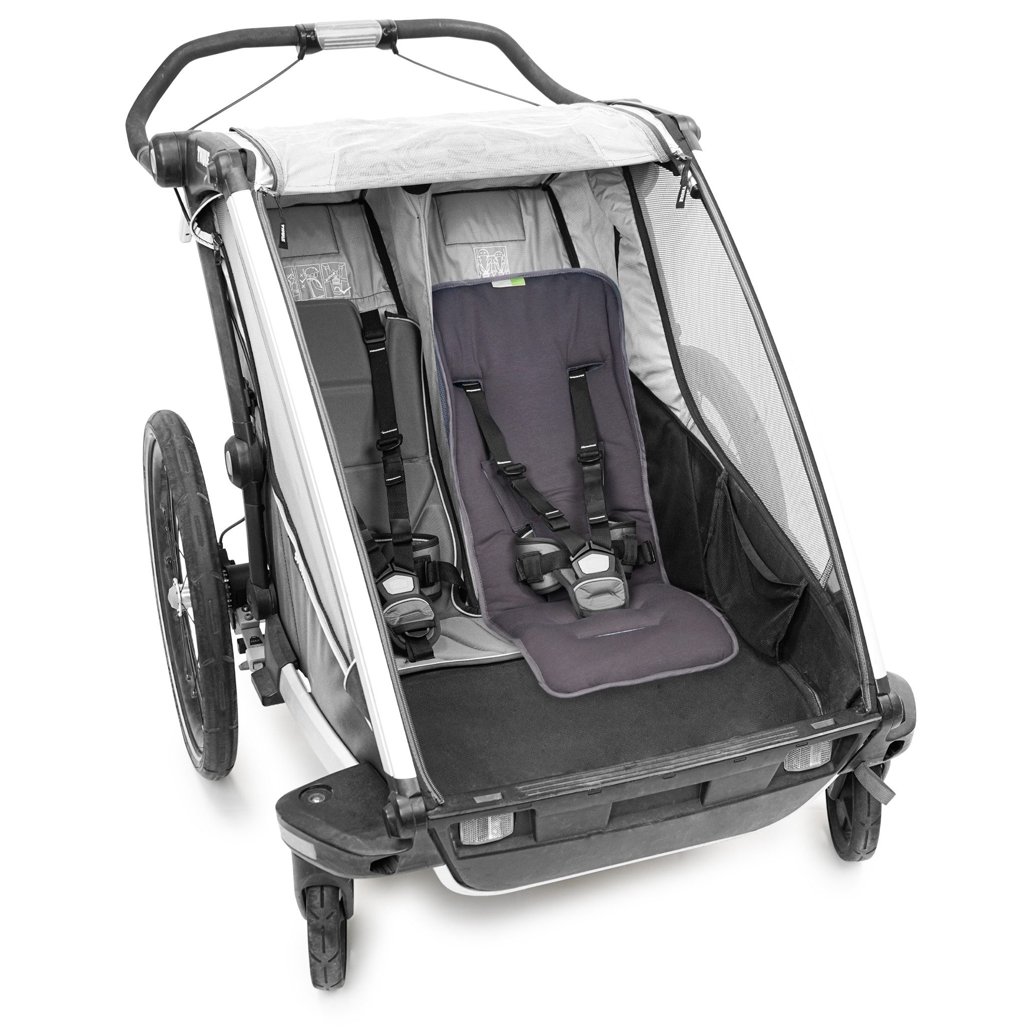 Kinderwagen-Sitzauflage FALKO COOLAIR die Sitzauflage für Fahrradanhänger