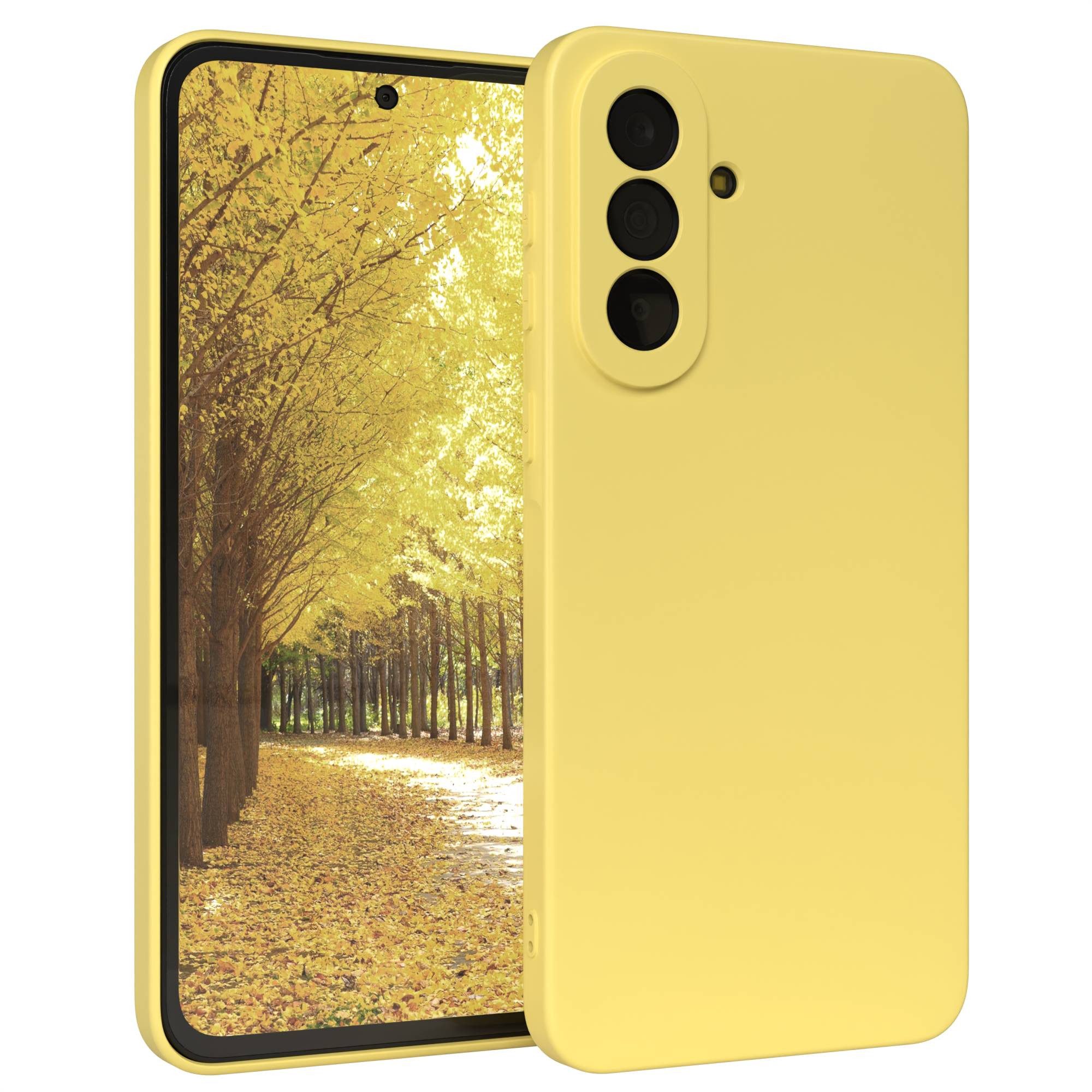 EAZY CASE Handyhülle TPU Hülle für Samsung Galaxy A37 6,7 Zoll, Handy Softcase stoßfest Hülle mit Kameraschutz Bumper Tpuhülle Gelb
