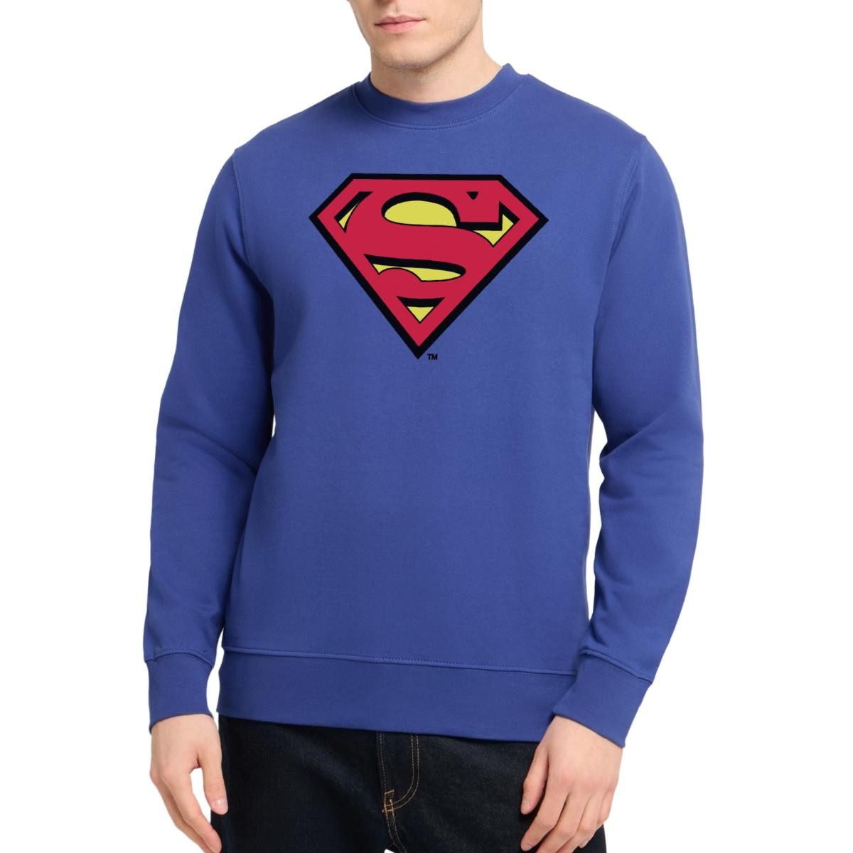 Spreadshirt Sweatshirt DC Comics Superman Logo Original Karneval Unisex Pullover (1-tlg)