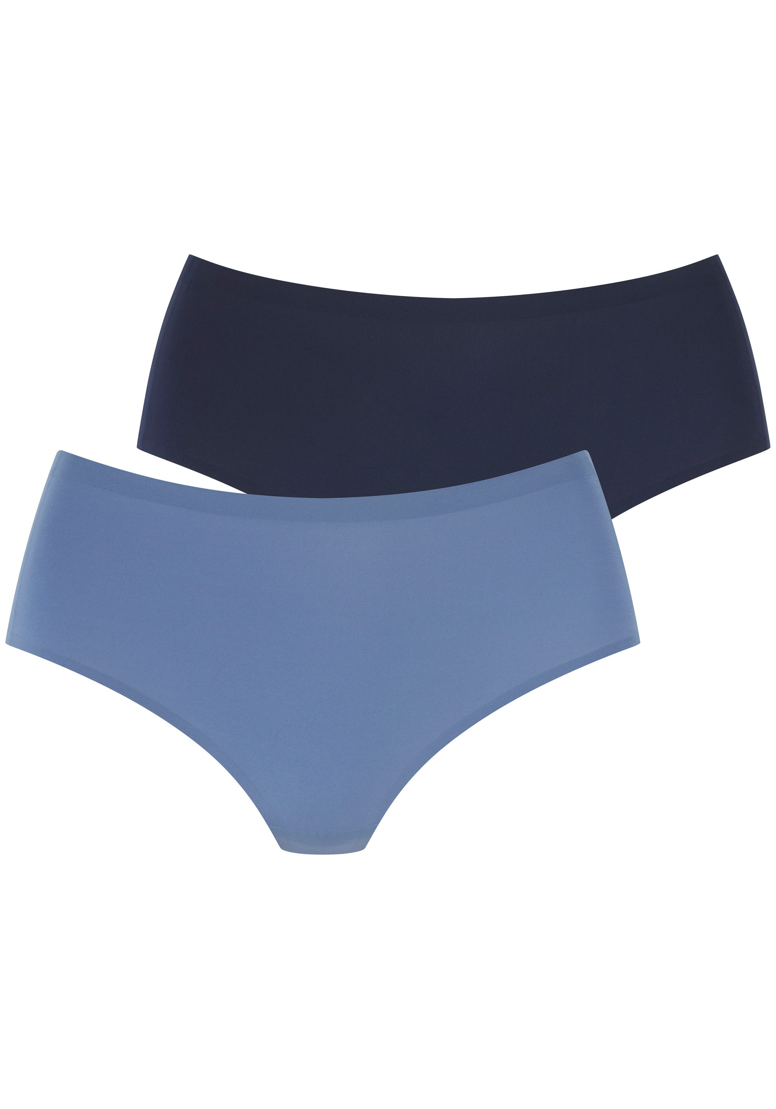 LASCANA High-Waist-String Superstretch (2er-Pack) nahtlose Verarbeitung, leichte Mikrofaserqualität