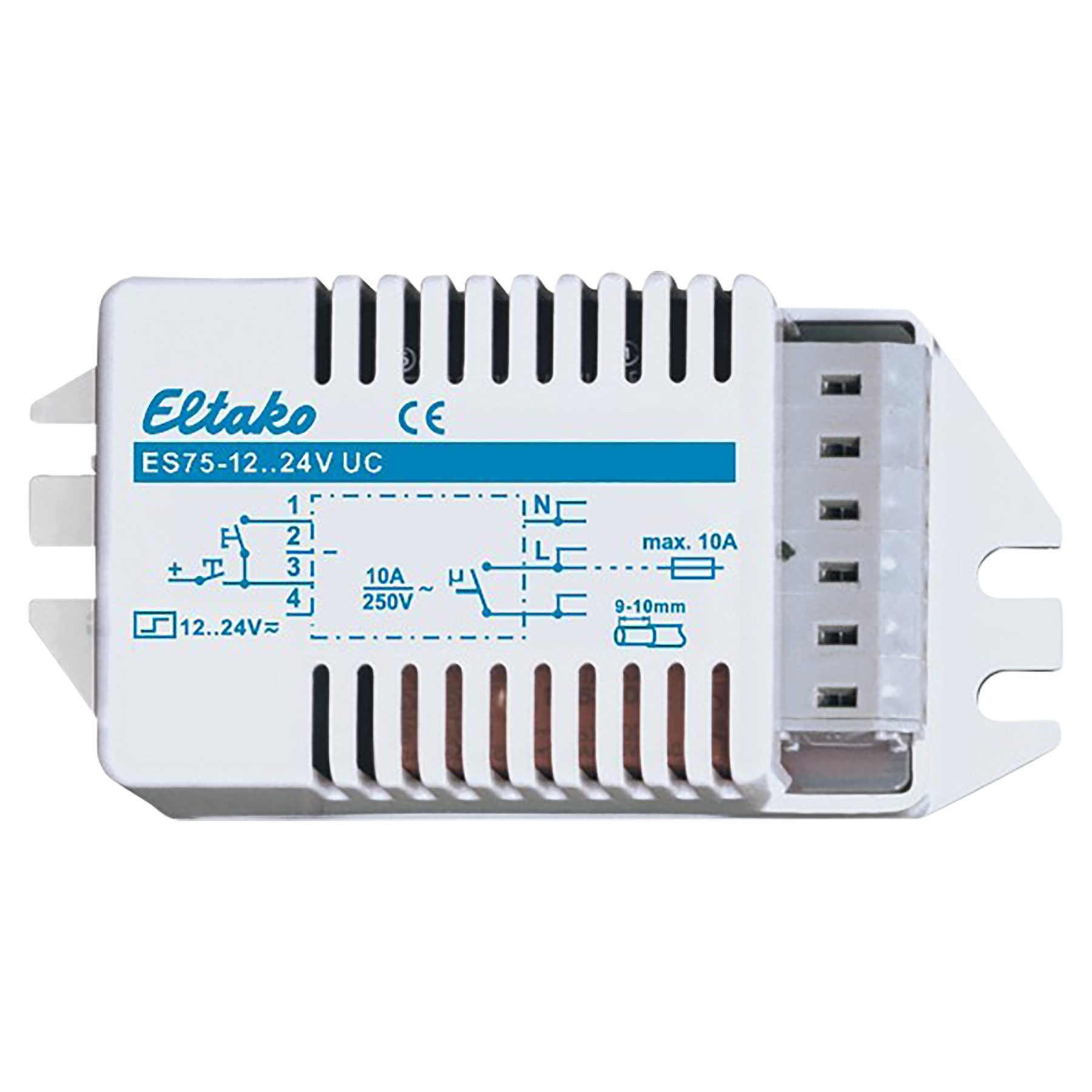 Eltako Stromstoßschalter ELTAKO Stromstoßschalter ES75-12...24VUC, 10A, 1 Schließer