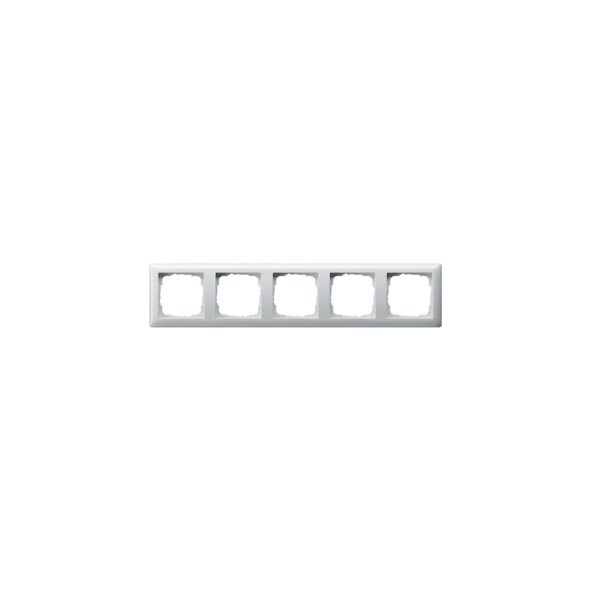 GIRA Abdeckplatte Gira Abdeckrahmen 5f. rws-gl bruchsicher 021503