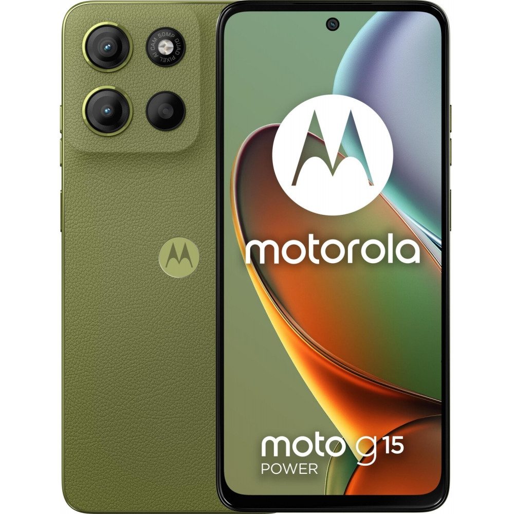 Motorola XT2521-5 Moto G15 Power 256 GB / 8 GB - Smartphone - iguana green Smartphone (6,72 Zoll, 256 GB Speicherplatz) grün