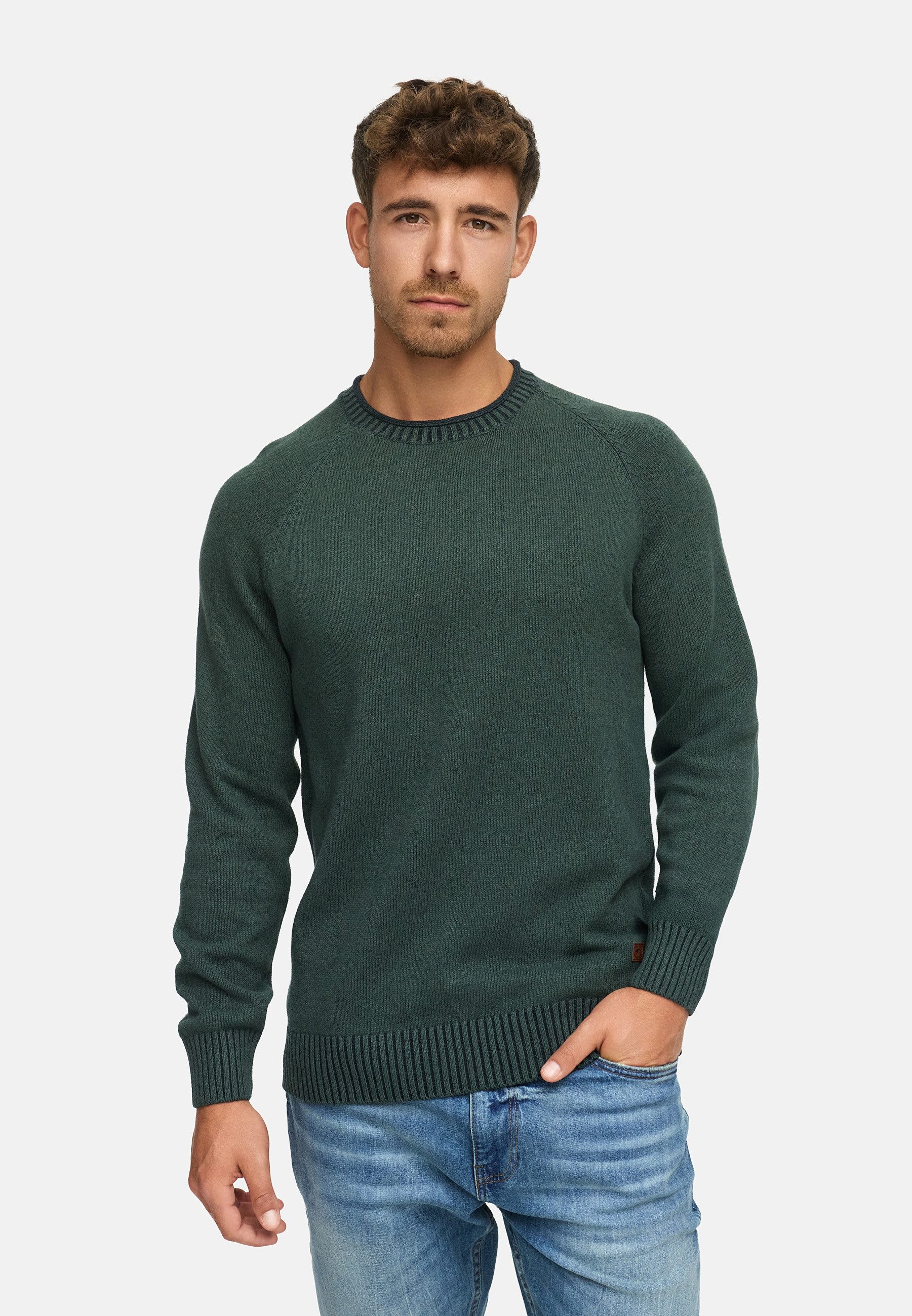 Indicode Strickpullover INMassum Strickpullover mit Rundhals-Ausschnitt günstig online kaufen