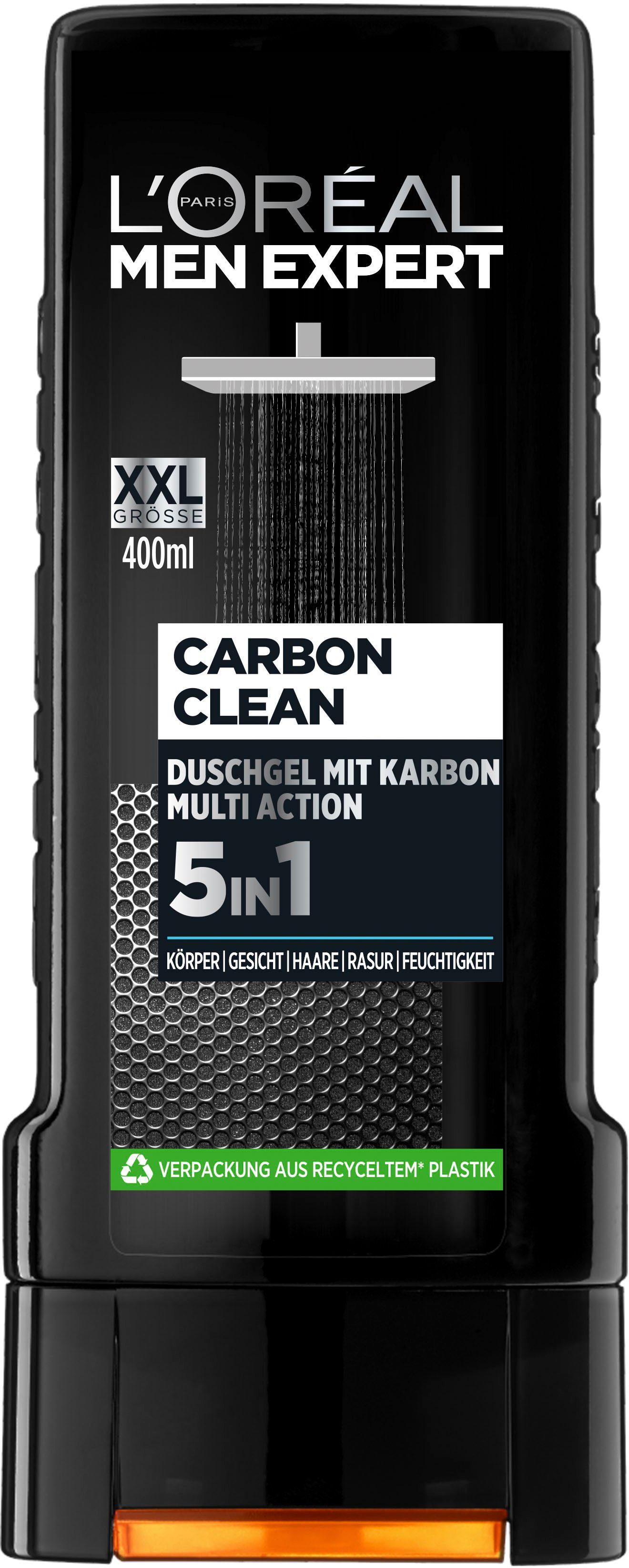 L'ORÉAL PARIS MEN EXPERT Duschgel Carbon Clean 5in1 XXL, 6-tlg., mit Carbon
