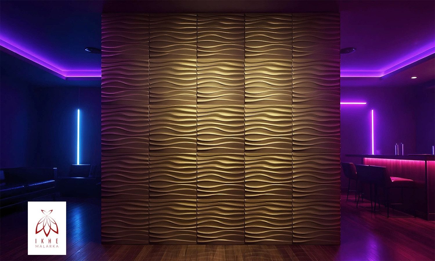 IKHEMalarka 3D Wandpaneel 3D Paneele PVC Kunststoffpaneele, BxL: 50,00x50,0 günstig online kaufen