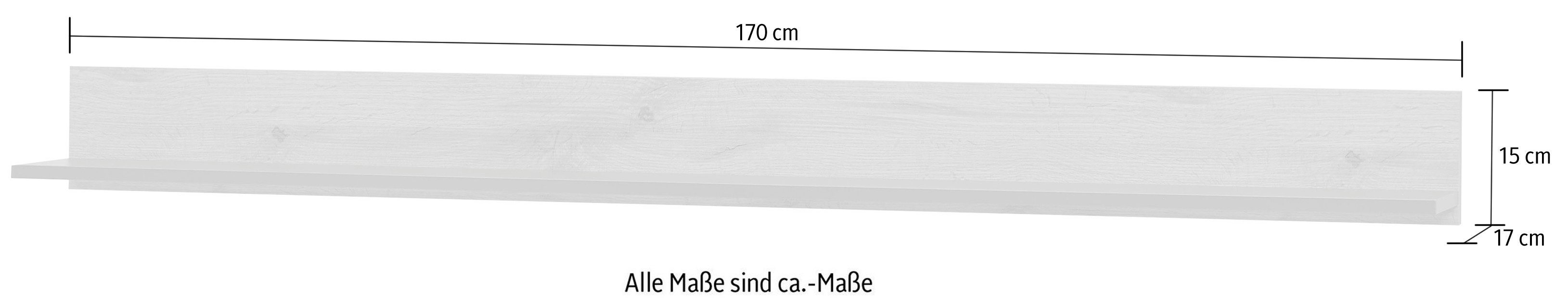 Home affaire Wandregal City/Giron, modernes Wandboard, Wandhalter mit Ablagefläche, vielseitig einsetzbares Hängeregal – Bild 5 von 5