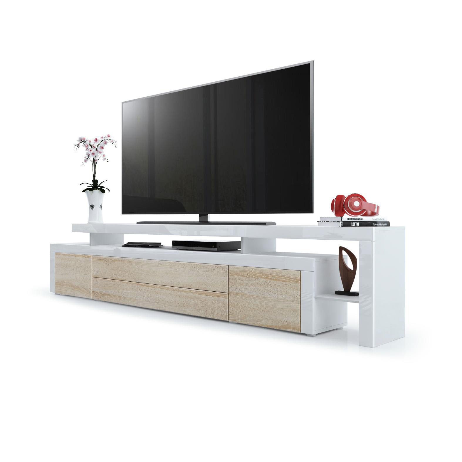 Vladon Lowboard Leon (TV-Kommode, mit zwei günstig online kaufen