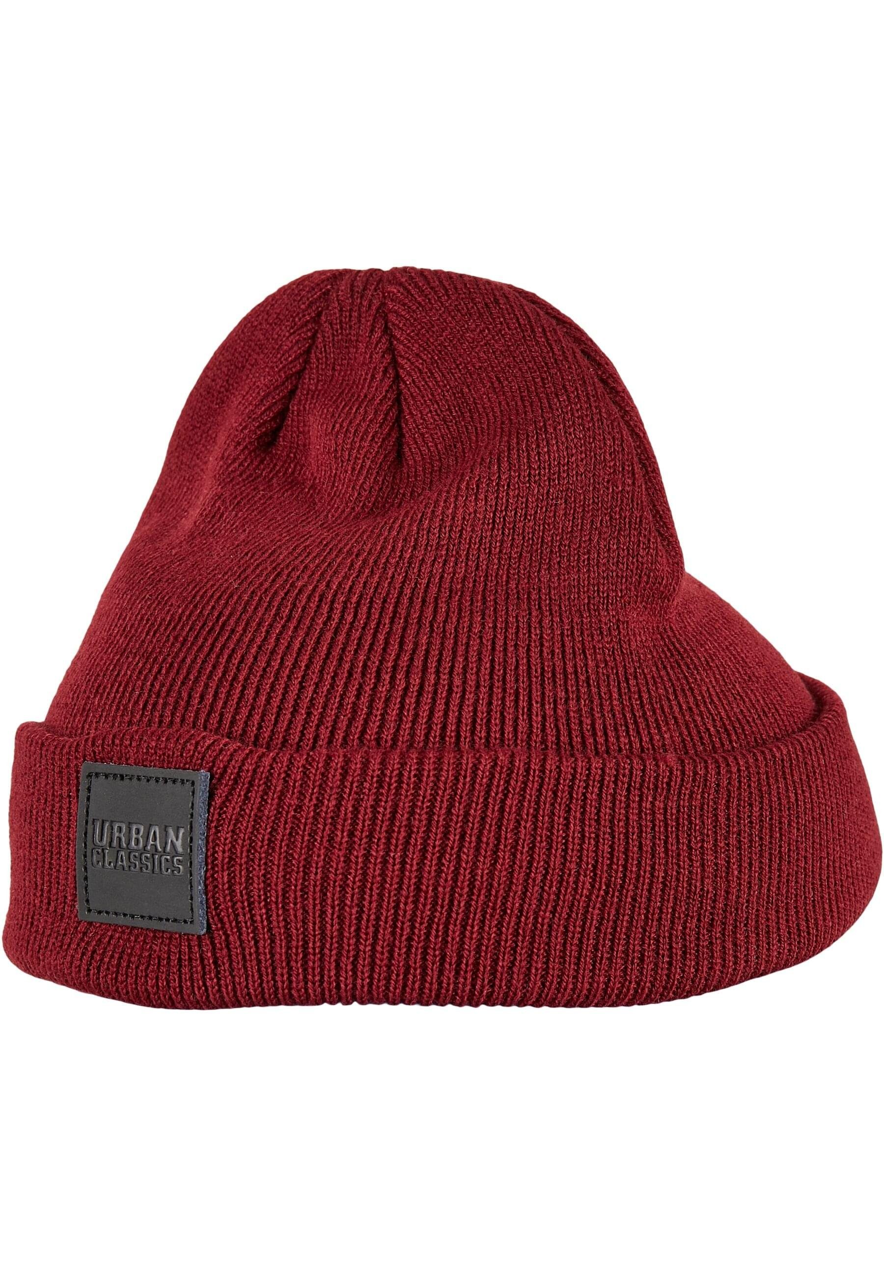 Damen URBAN CLASSICS Logopatch 2-Pack (1-St) Beanie charcoal burgundy Beanie Kids