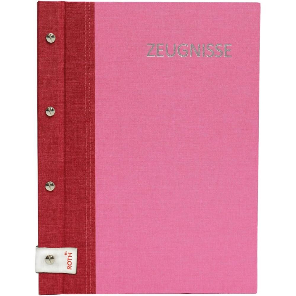 Roth Organisationsmappe Zeugnismappe A4 Bicolor Cherry-Pink