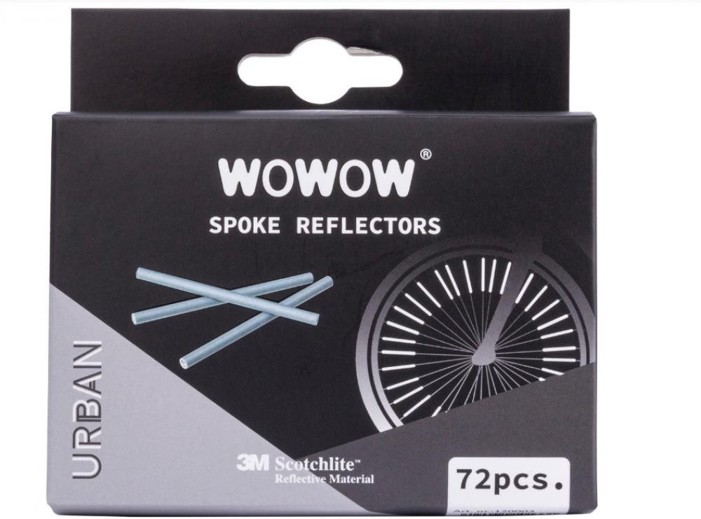 WOWOW Fahrradbeleuchtung WOWOW Speichenreflektoren 72 Stück - 3M Scotchlite, 360° Sichtbarkeit