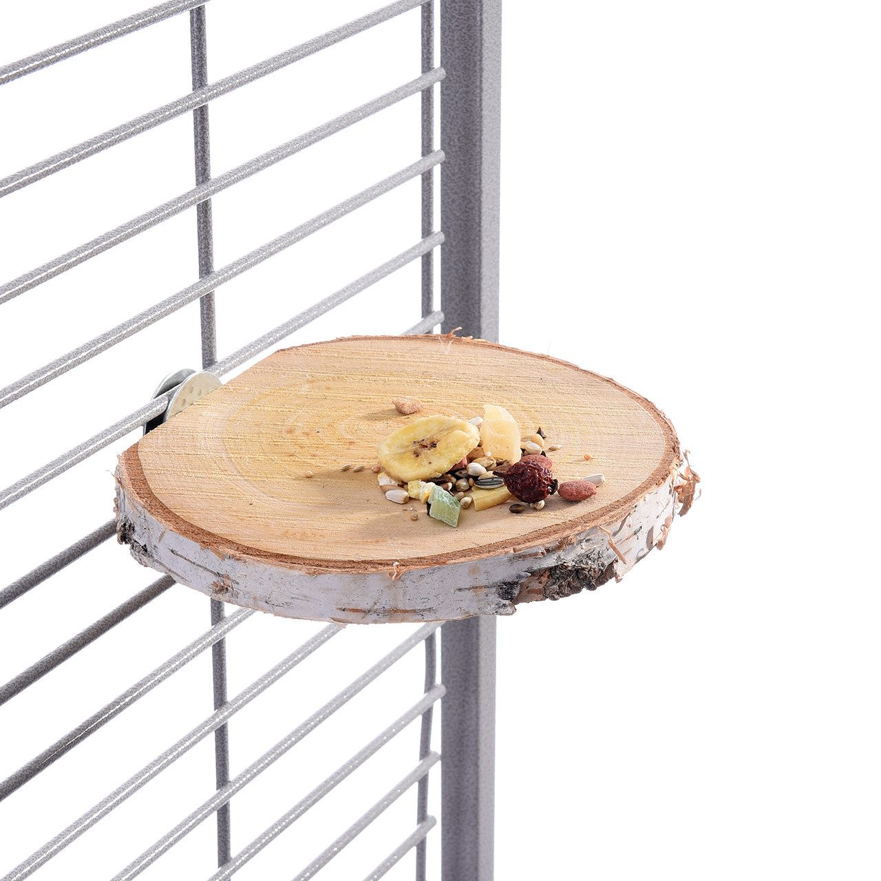 Happy Bird Vogelspielplatz Sitzbrettchen Birkenscheibe Baumscheibe rund, Baumscheibe oval ca. 12-15 x 2cm