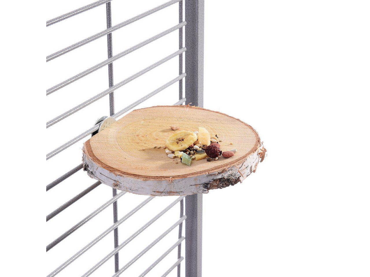 Happy Bird Vogelspielplatz Sitzbrettchen Birkenscheibe Baumscheibe rund, Baumscheibe oval ca. 12-15 x 2cm