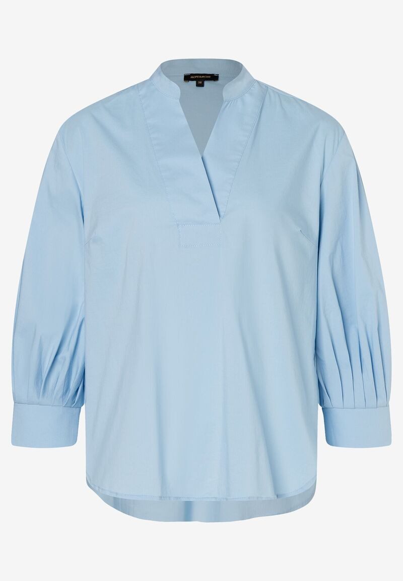 Kurzarmbluse Baumwoll/Stretch Bluse weiß Frühjahrs-Kollektion