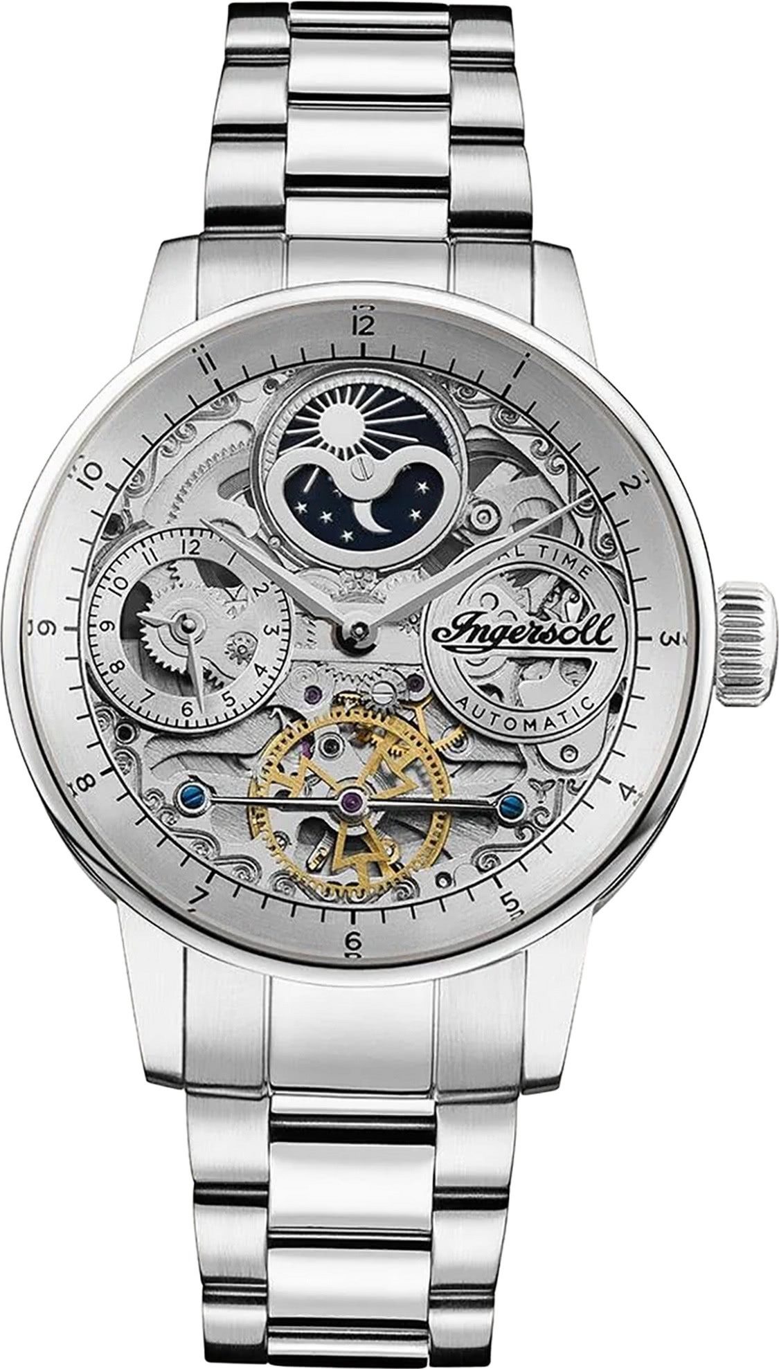 Ingersoll Quarzuhr Ingersoll Herrenuhr Edelstahl silber, günstig online kaufen