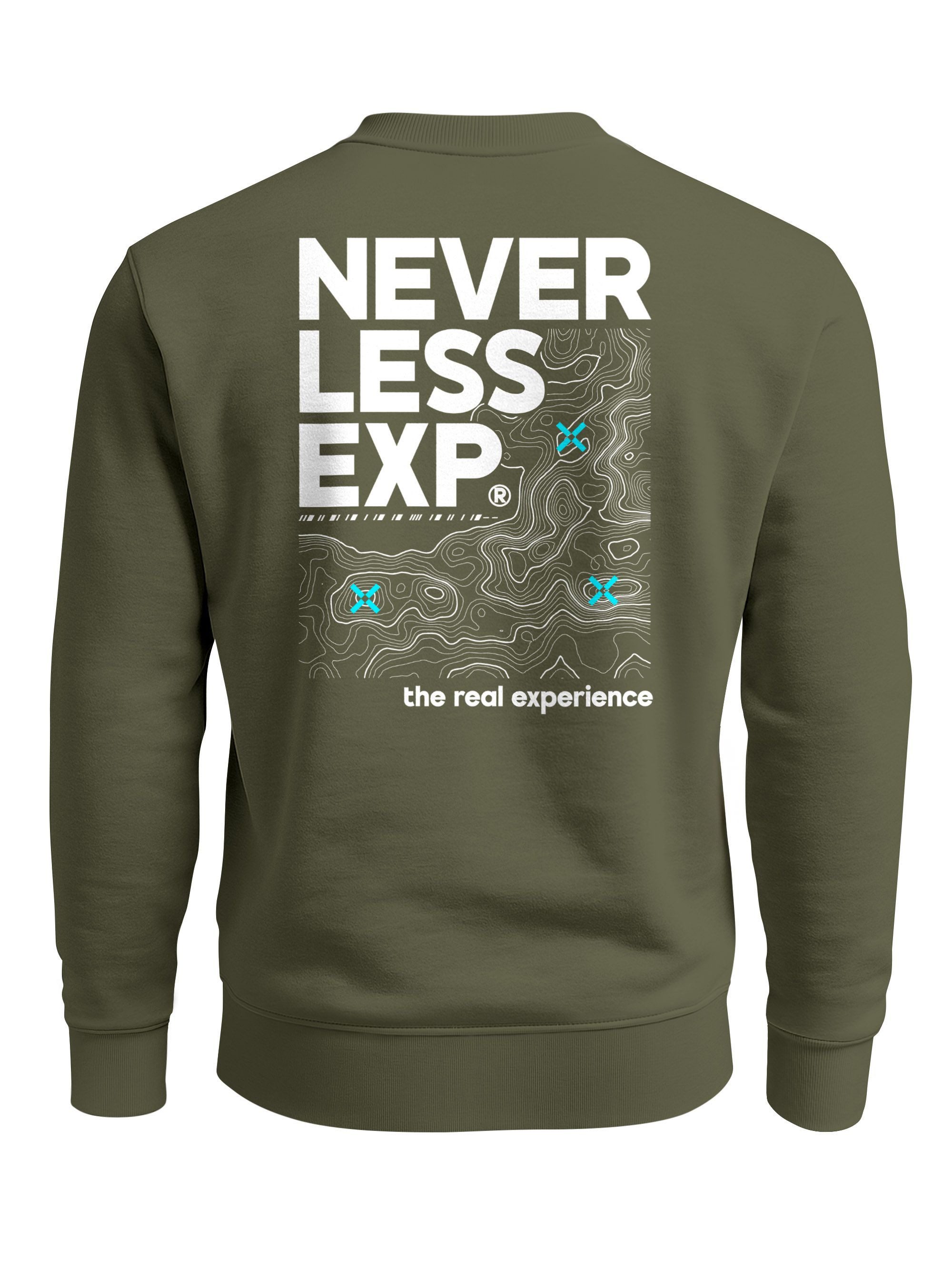 Sweatshirt Sweatshirt Herren Pullover mit Backprint Typographie Outdoor