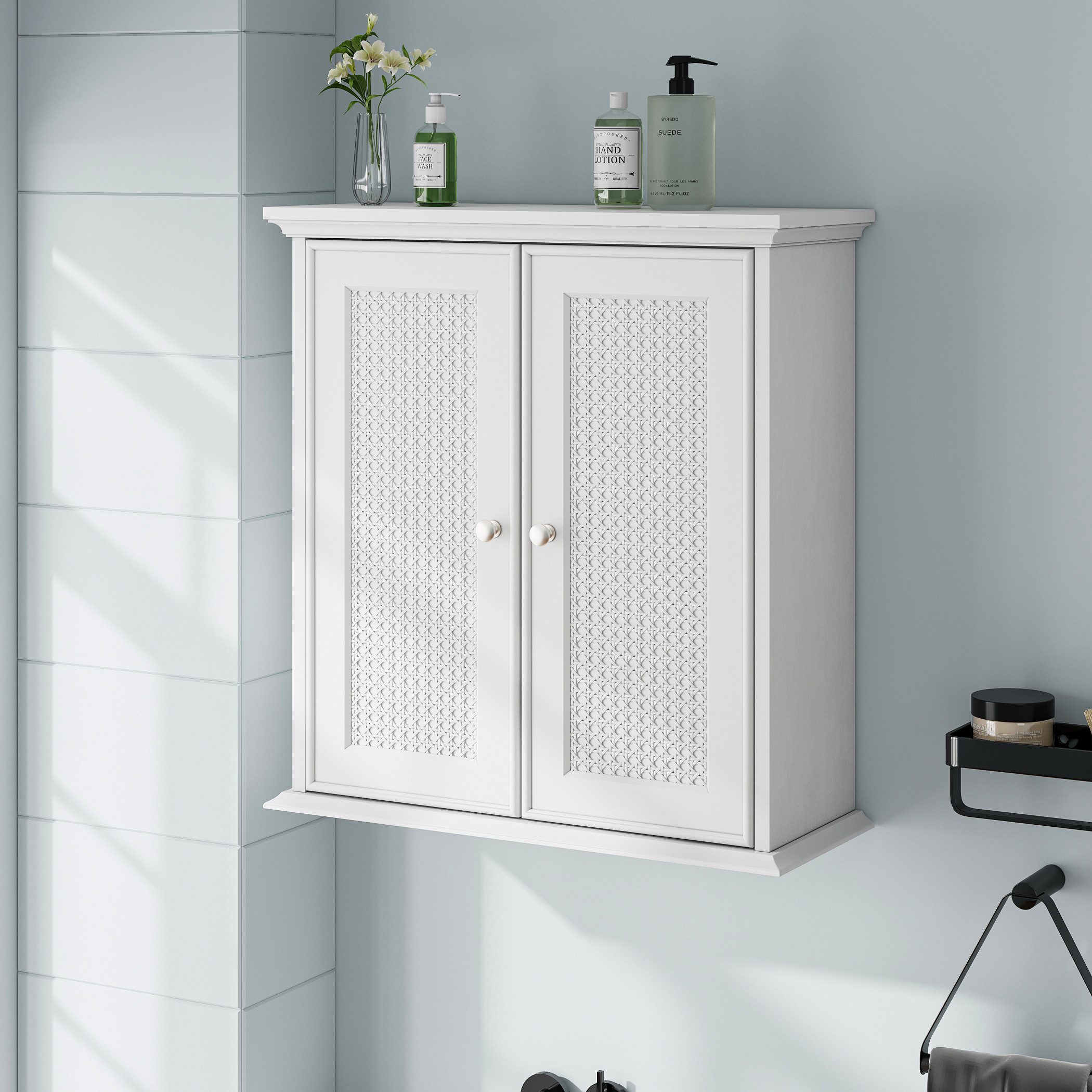 Yorbay Hängeschrank Badezimmerschrank mit verstellbarem Regal günstig online kaufen
