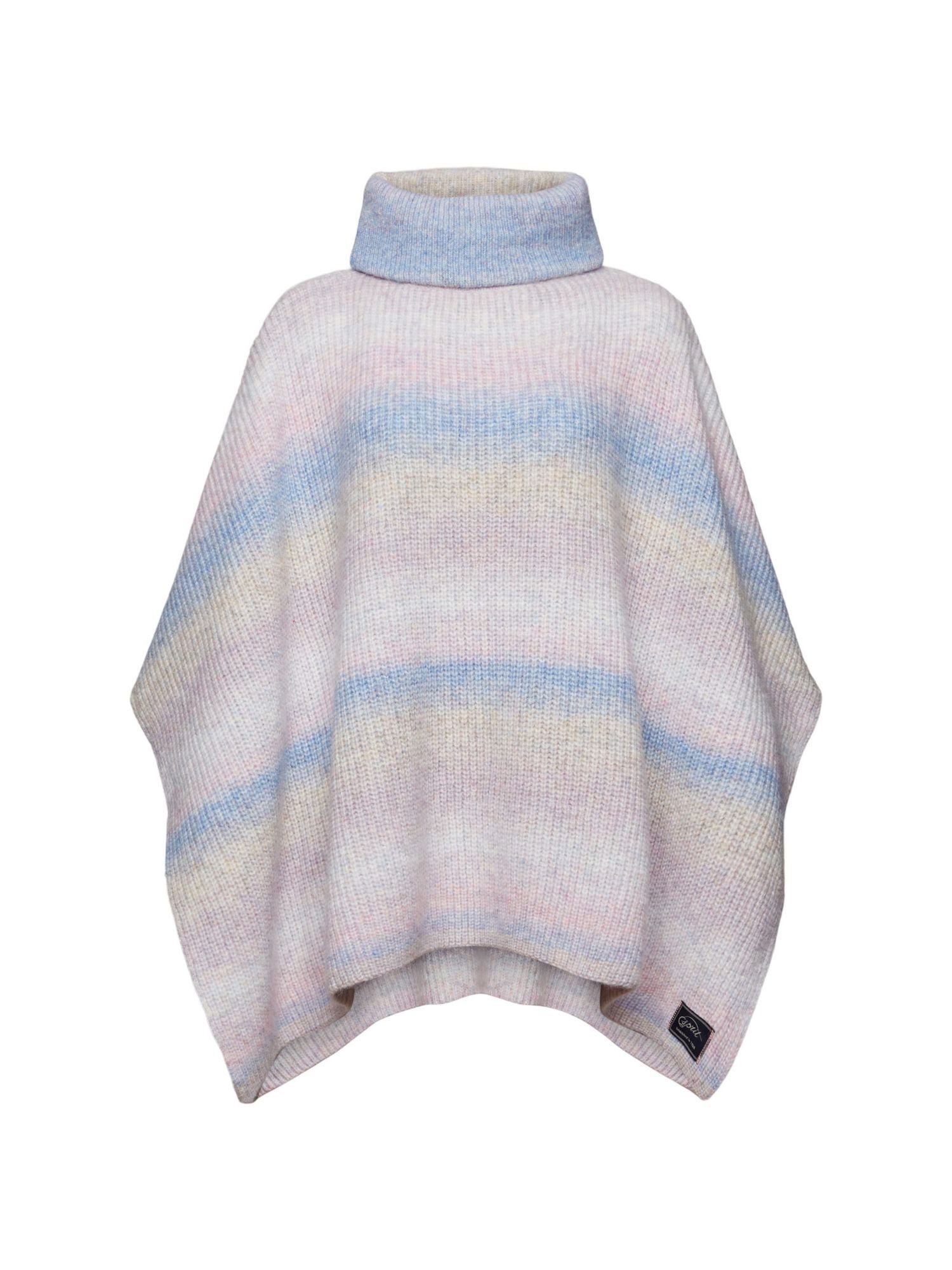 Esprit Strickponcho Poncho mit Rollkragen