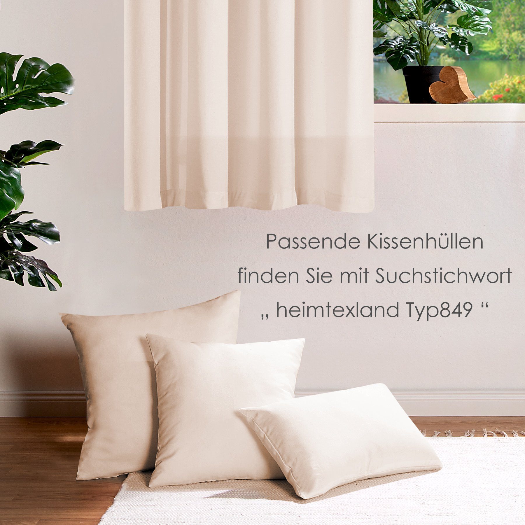 heimtexland Vorhang heimtexland ® Deko Vorhang Baumwolle Dekoschal Blickdicht Einfarbig (1 St), Ösen, blickdicht, Baumwoll-Gemisch, blickdicht