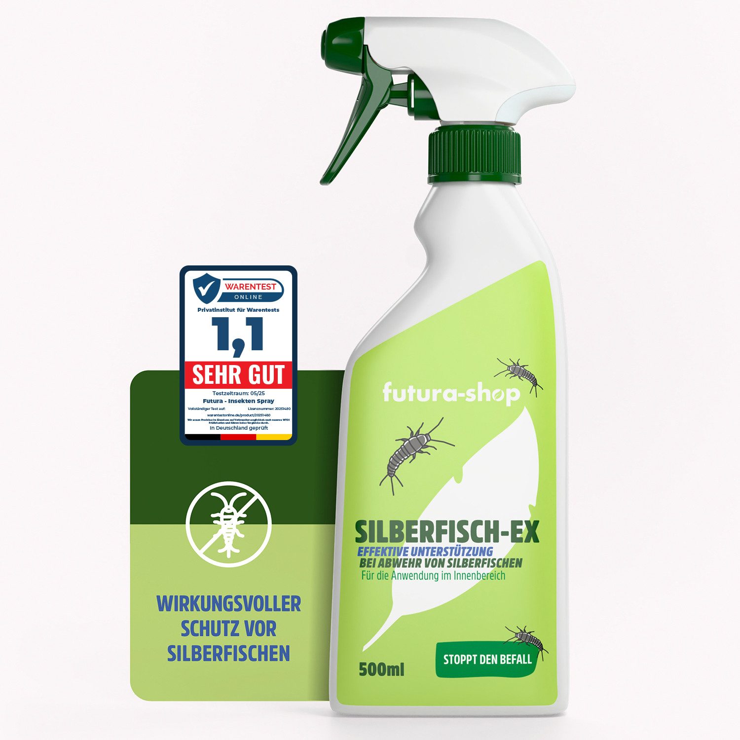 Insektenspray Silberfische Spray, Alternative zu Silberfischfalle