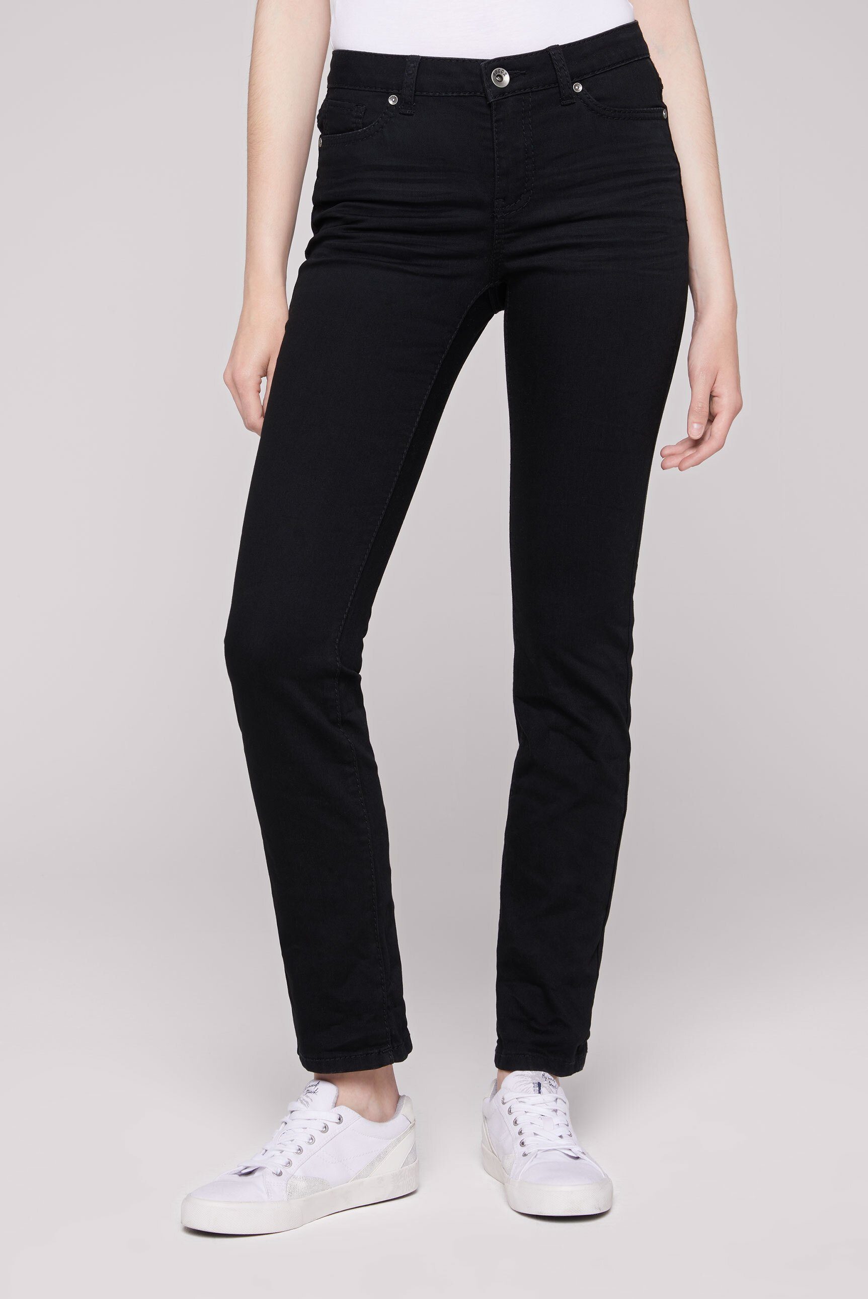 SOCCX Regular-fit-Jeans mit normaler Leibhöhe | Stretchjeans