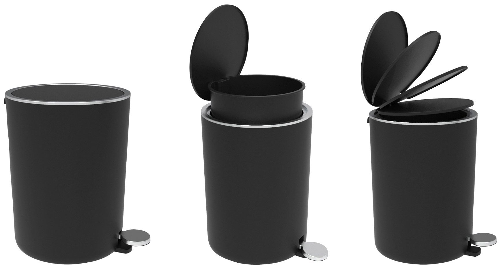 Bischof Kosmetikeimer Piaso, Ø 21 cm, Höhe 28 cm, Fassungsvermögen 5,5 l