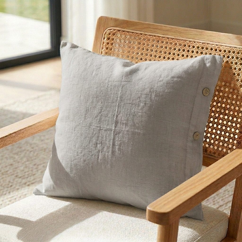 Interior by Hakito Kissenbezug 100% reine Leinen 180g/m² GOTS BIO zertifiziert