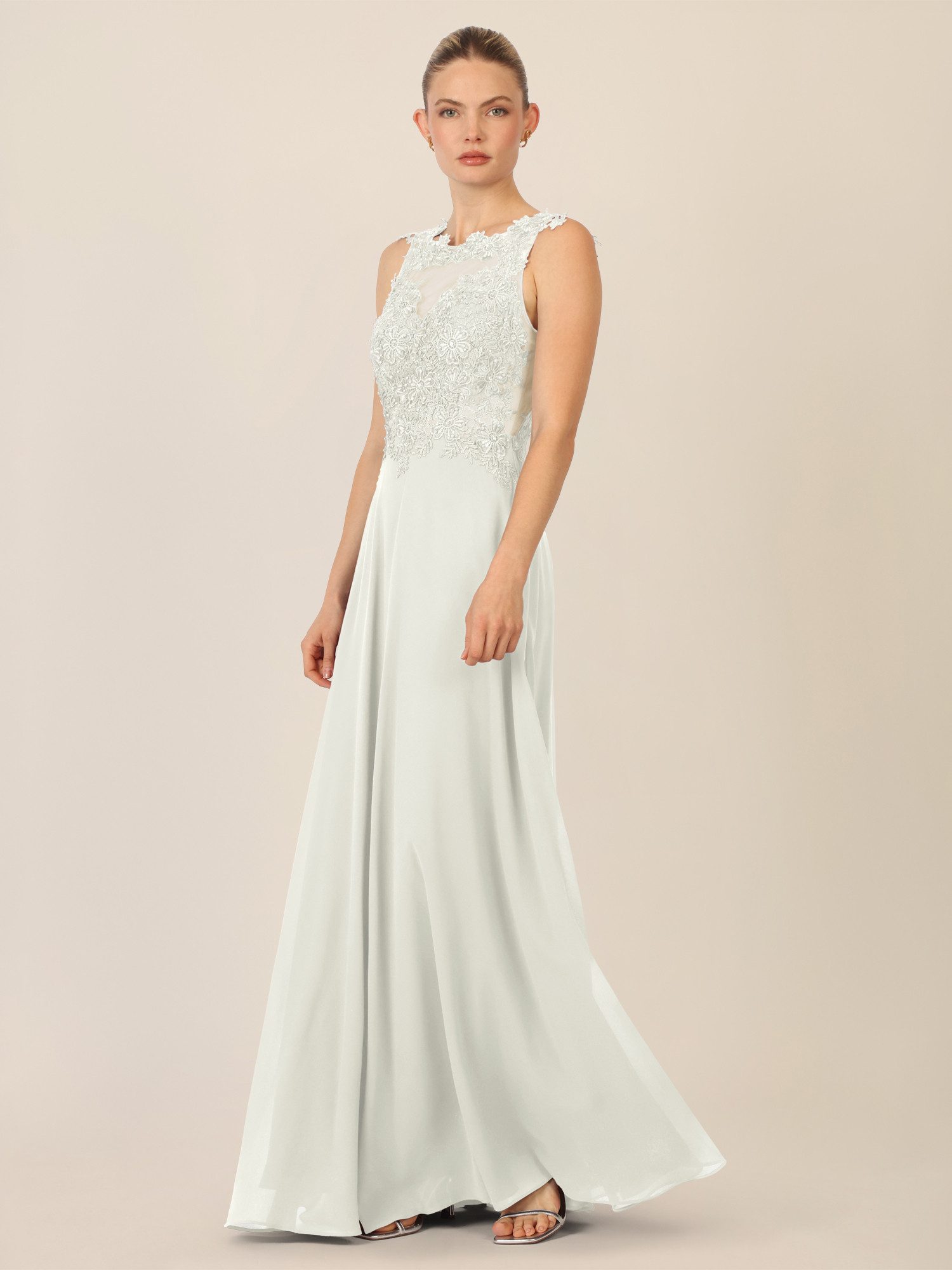 Apart Abendkleid mit floraler Spitze und Tüll-Einsatz günstig online kaufen