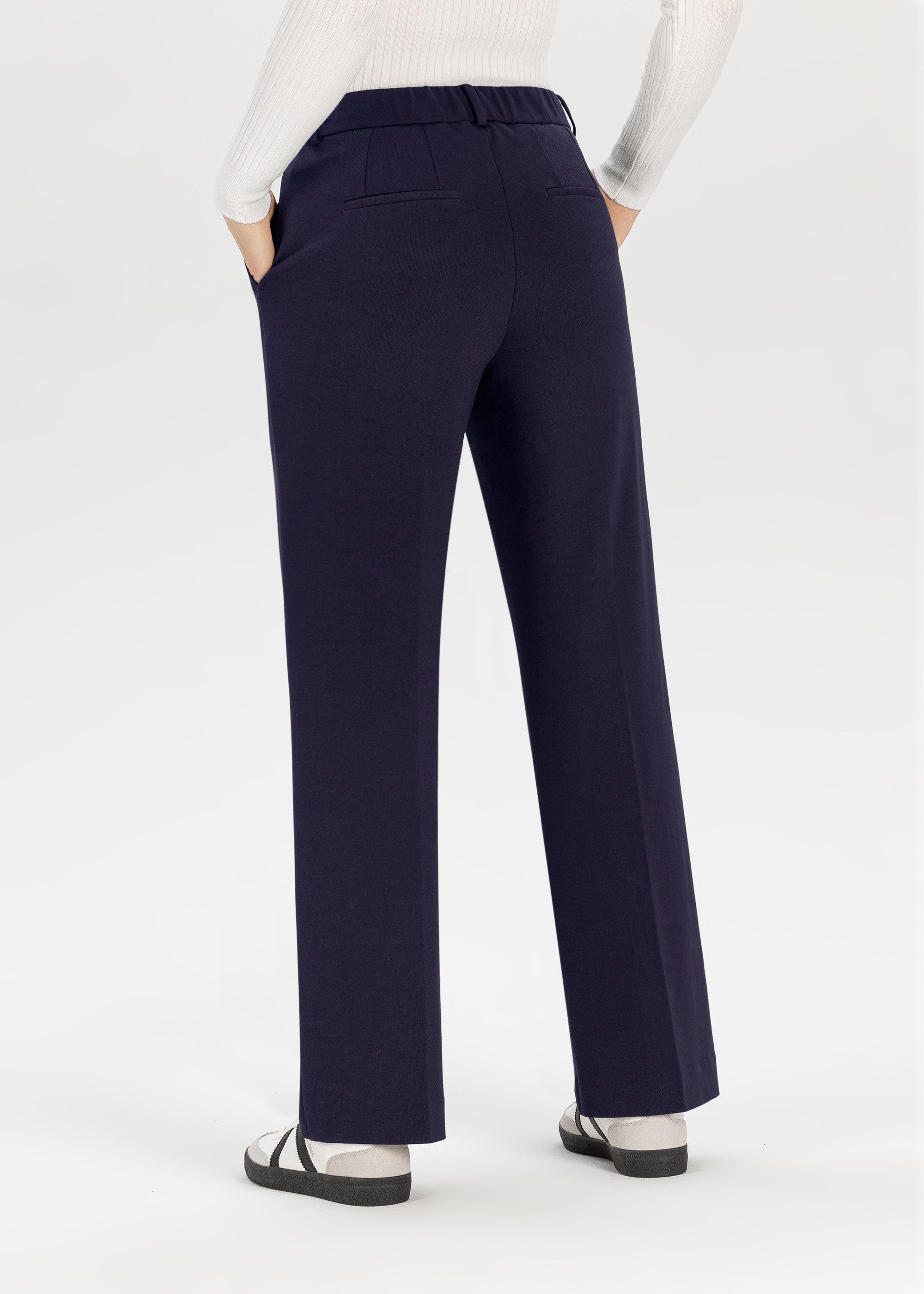 Stehmann Jerseyhose Fenja2-780 im Straight Fit, mit Bügelfalte