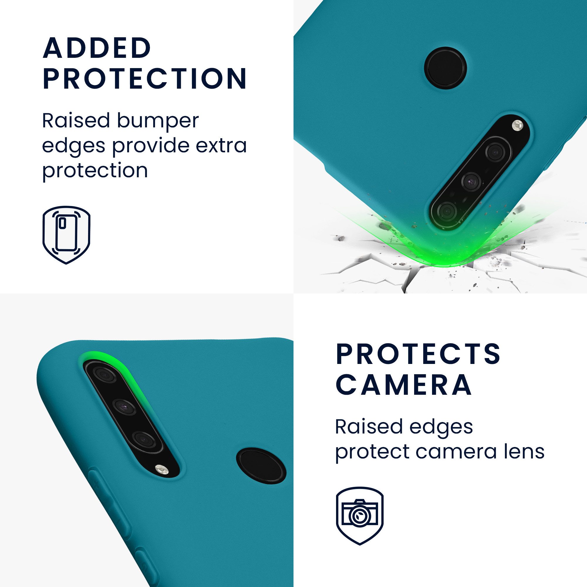 kwmobile Handyhülle Hülle für HONOR 9X (EU-Version), Hülle Silikon - Soft Handyhülle - Handy Case Cover