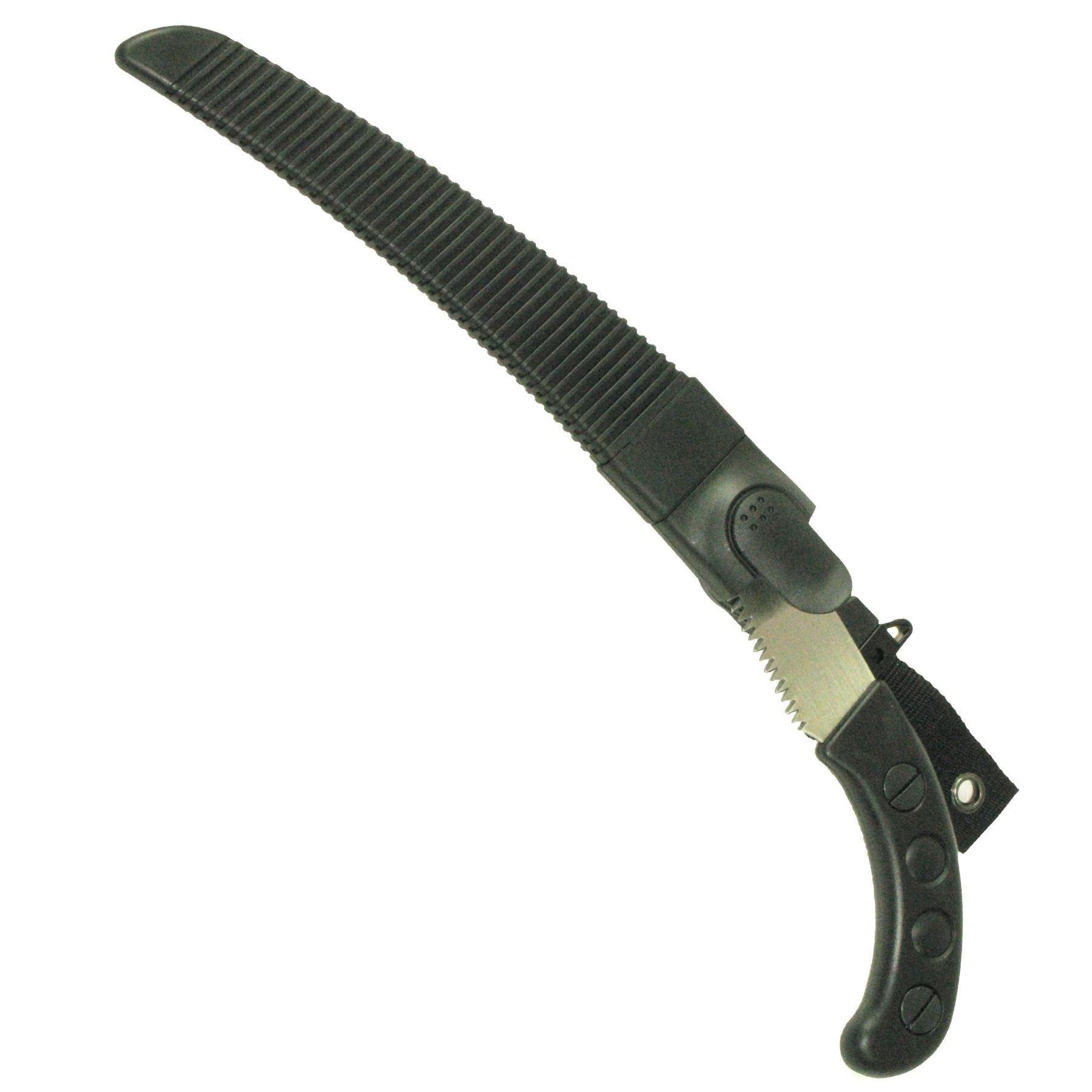 BauSupermarkt24 Garten-Multifunktionsgerät 3 TLG Set Teleskopsäge, Baumsäge und Hammerbeil