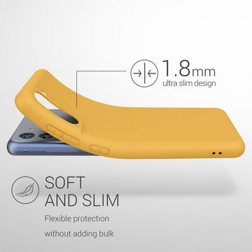 kwmobile Handyhülle Hülle für Samsung Galaxy S21 FE, Hülle Silikon - Soft Handyhülle - Handy Case Cover - Mango