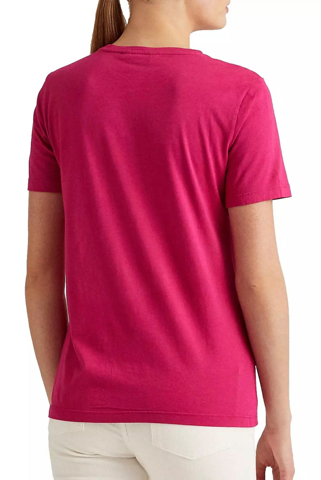 Polo Ralph Lauren T-Shirt HAILLY Top Bluse Shirt LRL-Monogramm-Logo auf der Brust, Besonders weich und angenehm