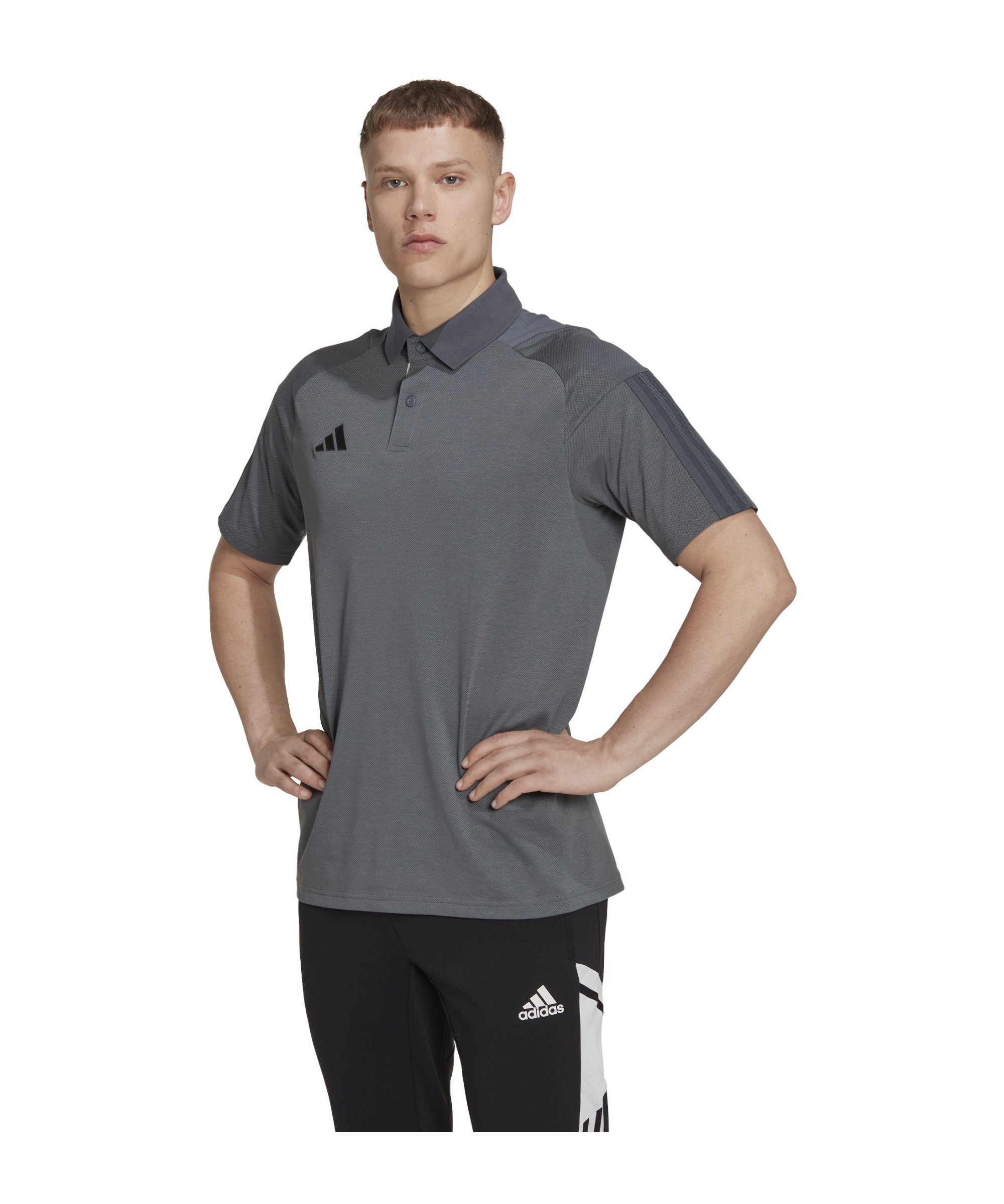 Poloshirt grau Tiro Competition Performance default T-Shirt adidas 23