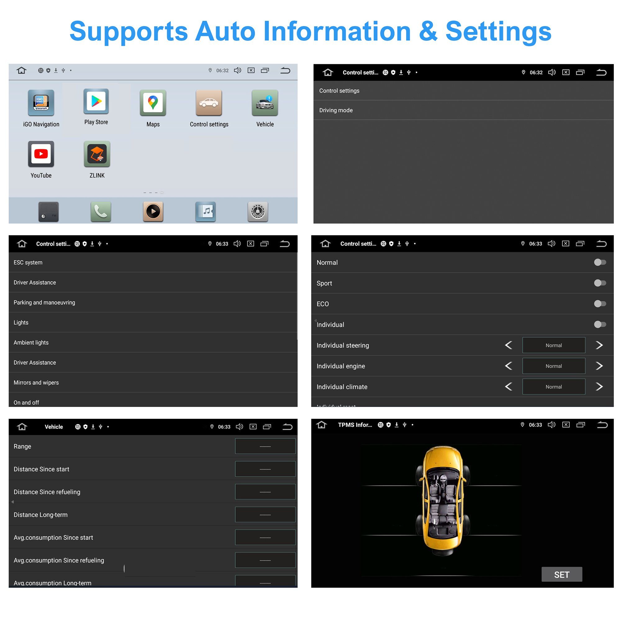 TAFFIO Für VW T5 Golf Polo Sharan Bora 7"Touch Android Autoradio GPS CarPlay Einbau-Navigationsgerät