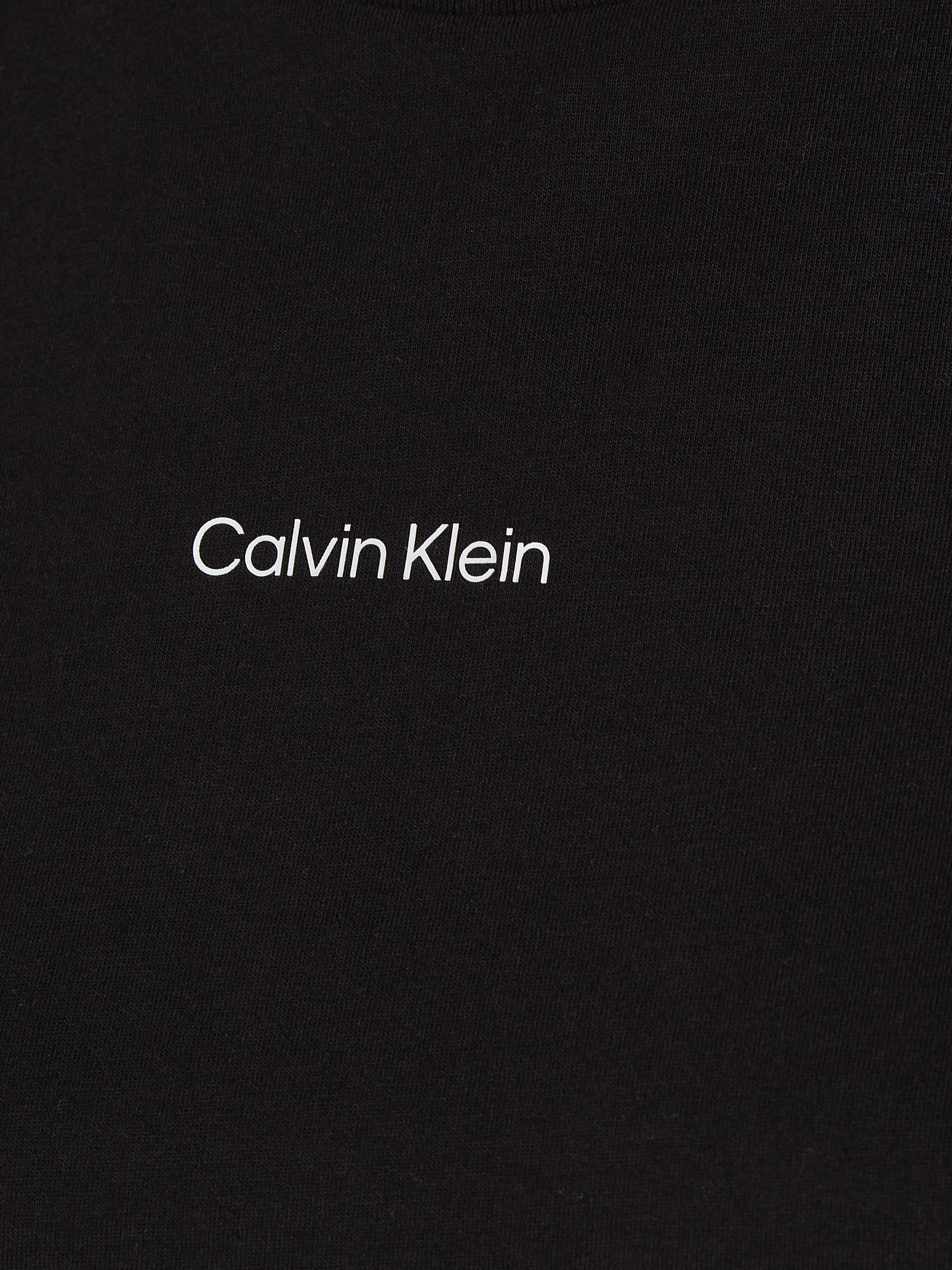 Calvin Klein T-Shirt MICRO reiner Baumwolle T-SHIRT Ck-Black aus LOGO