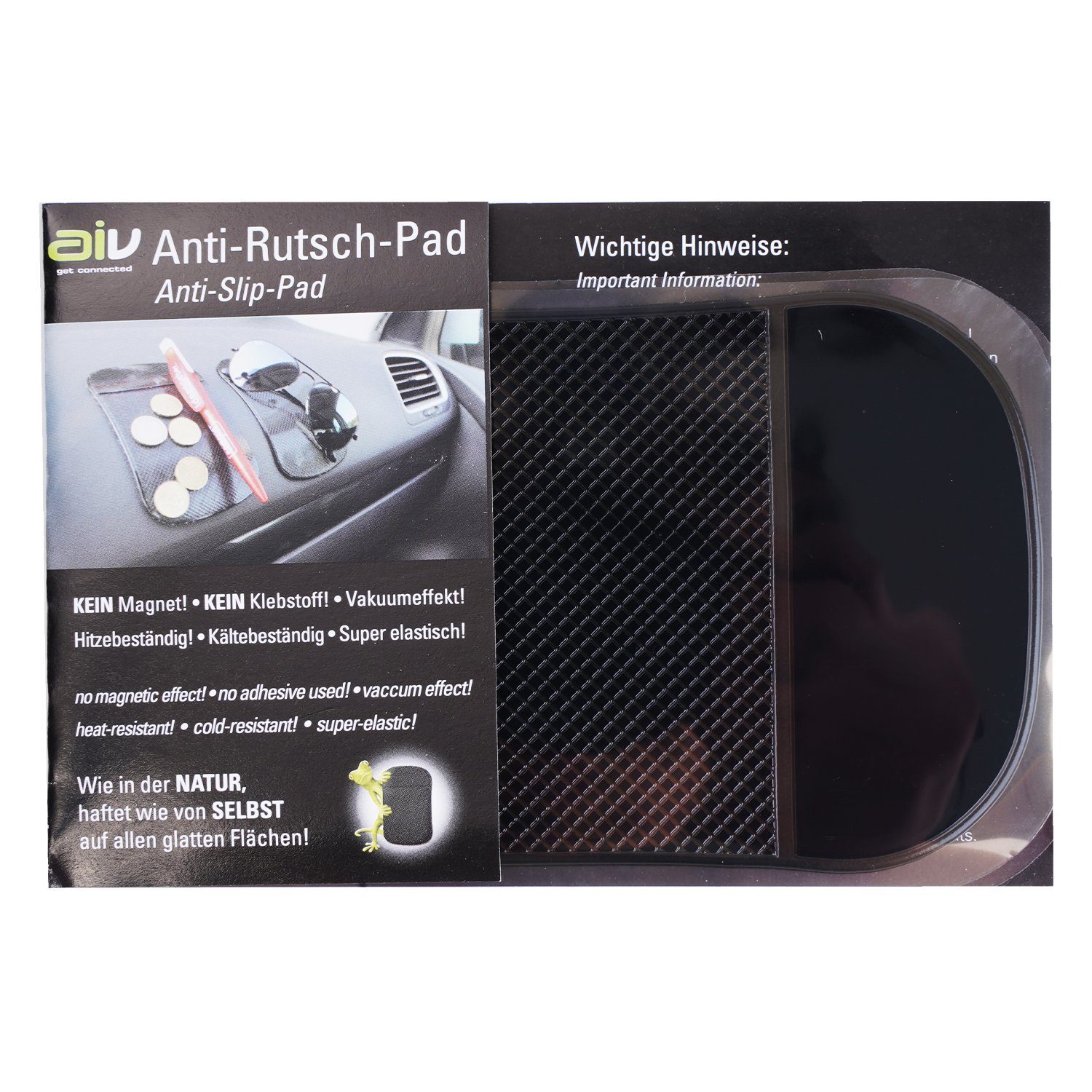 AIV Halterung Universal Anti-Rutsch-Pad Halterung, (Vakuumeffekt, Anti-Rutsch-Matte Pad, Handy-Halter Ablage) – Bild 3 von 4