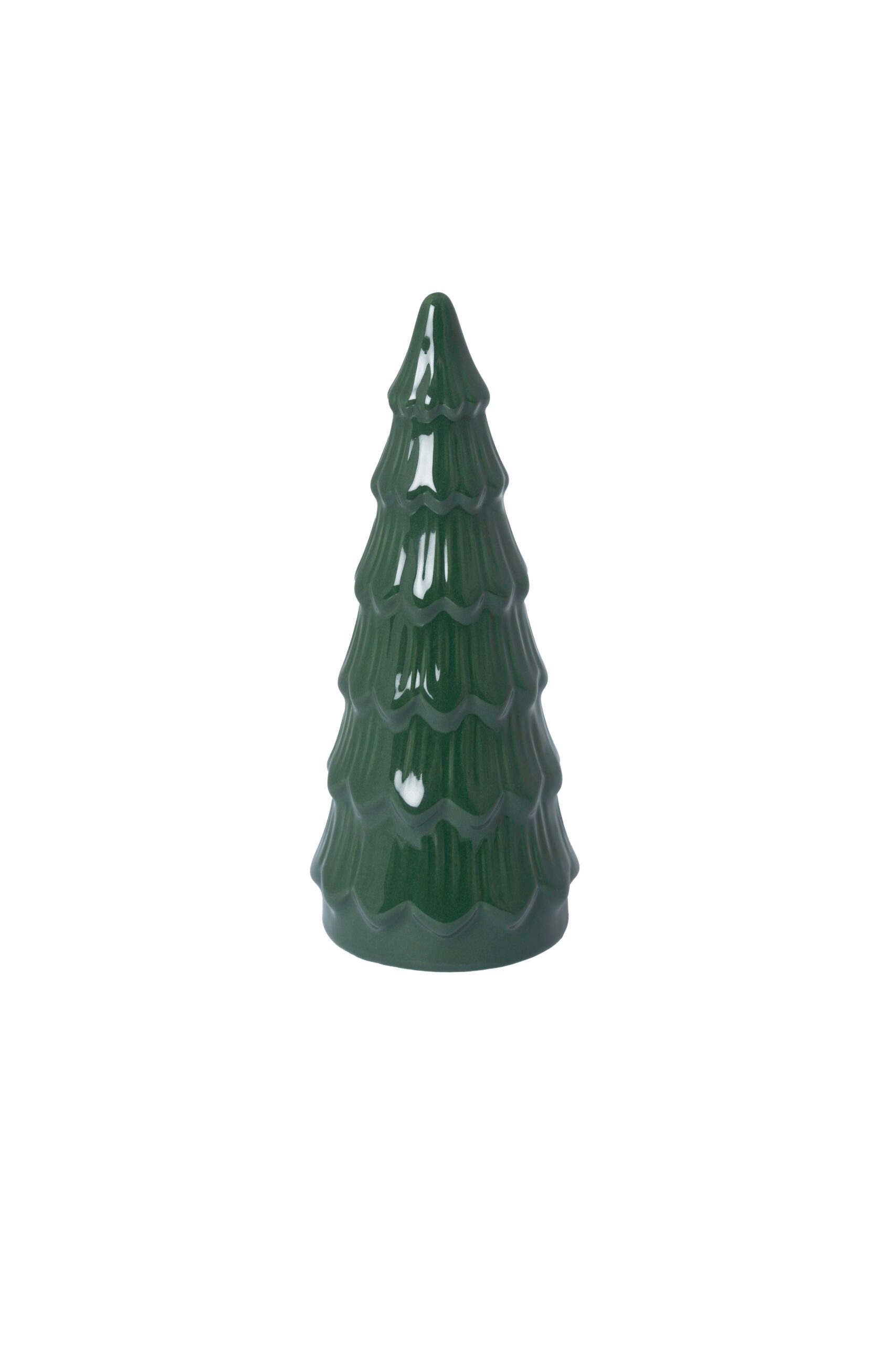 Storefactory Scandinavia Dekobaum Granbacken, Tannenbaum, Adventsdekoration aus Keramik, Dekofigur aus Steingut