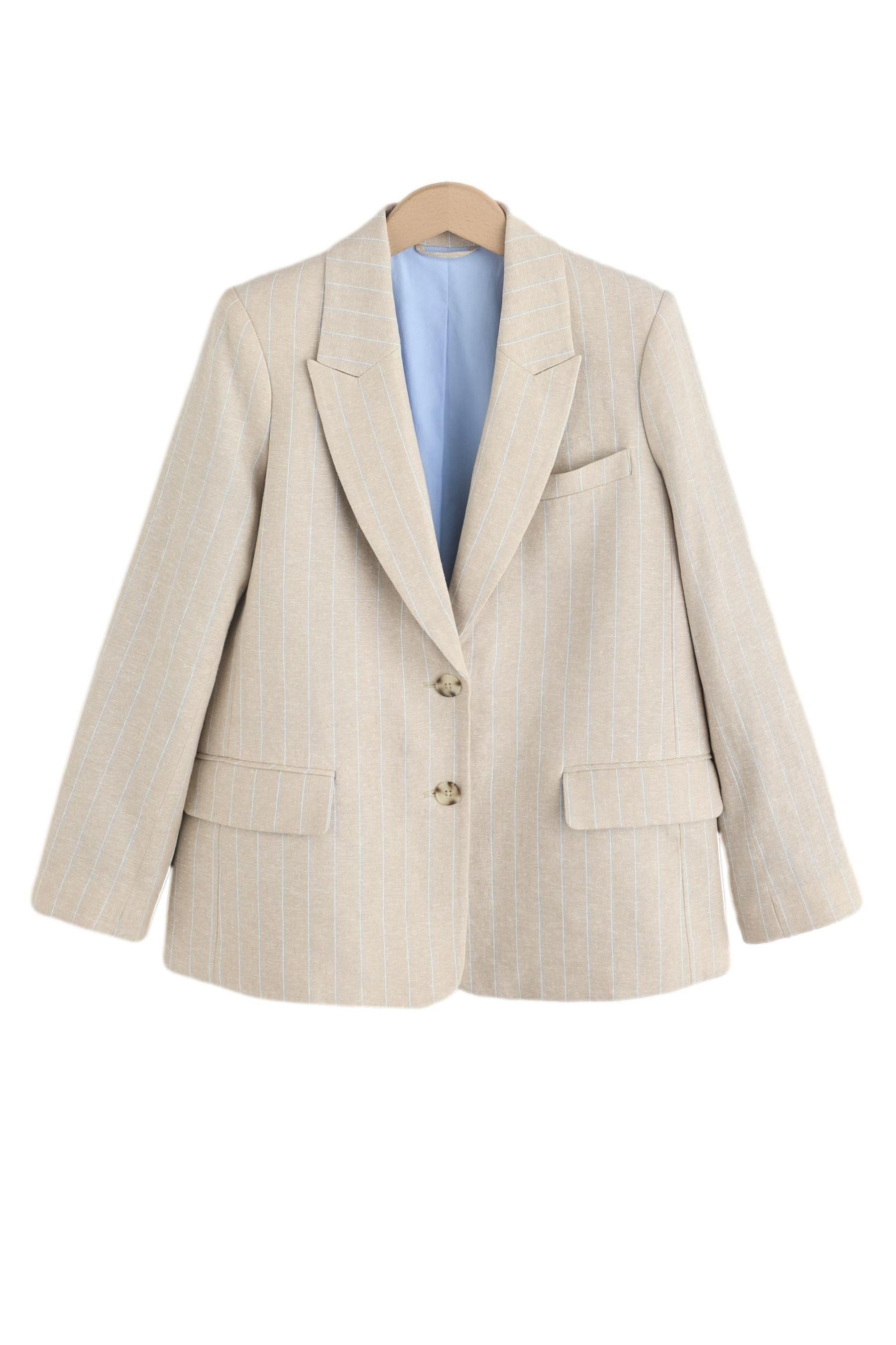 Jackenblazer N. Premium einreihiger Blazer mit Streifen