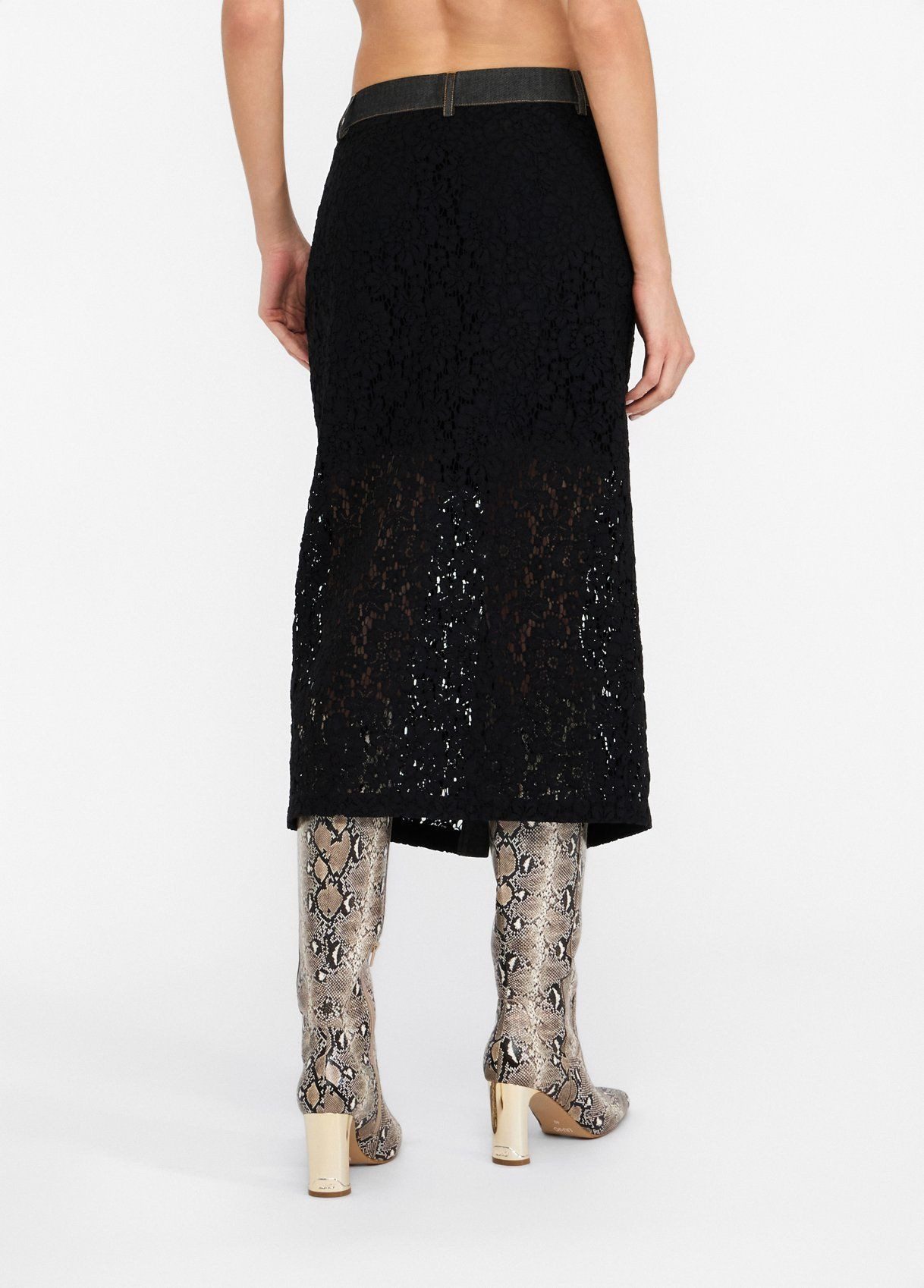 Liu Jo Midirock - Rock aus Spitze mit Denim Details