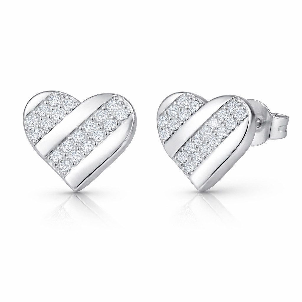 PAVELS Ohrstecker-Set Heart, Elegante, süße Herz-Ohrstecker für Damen